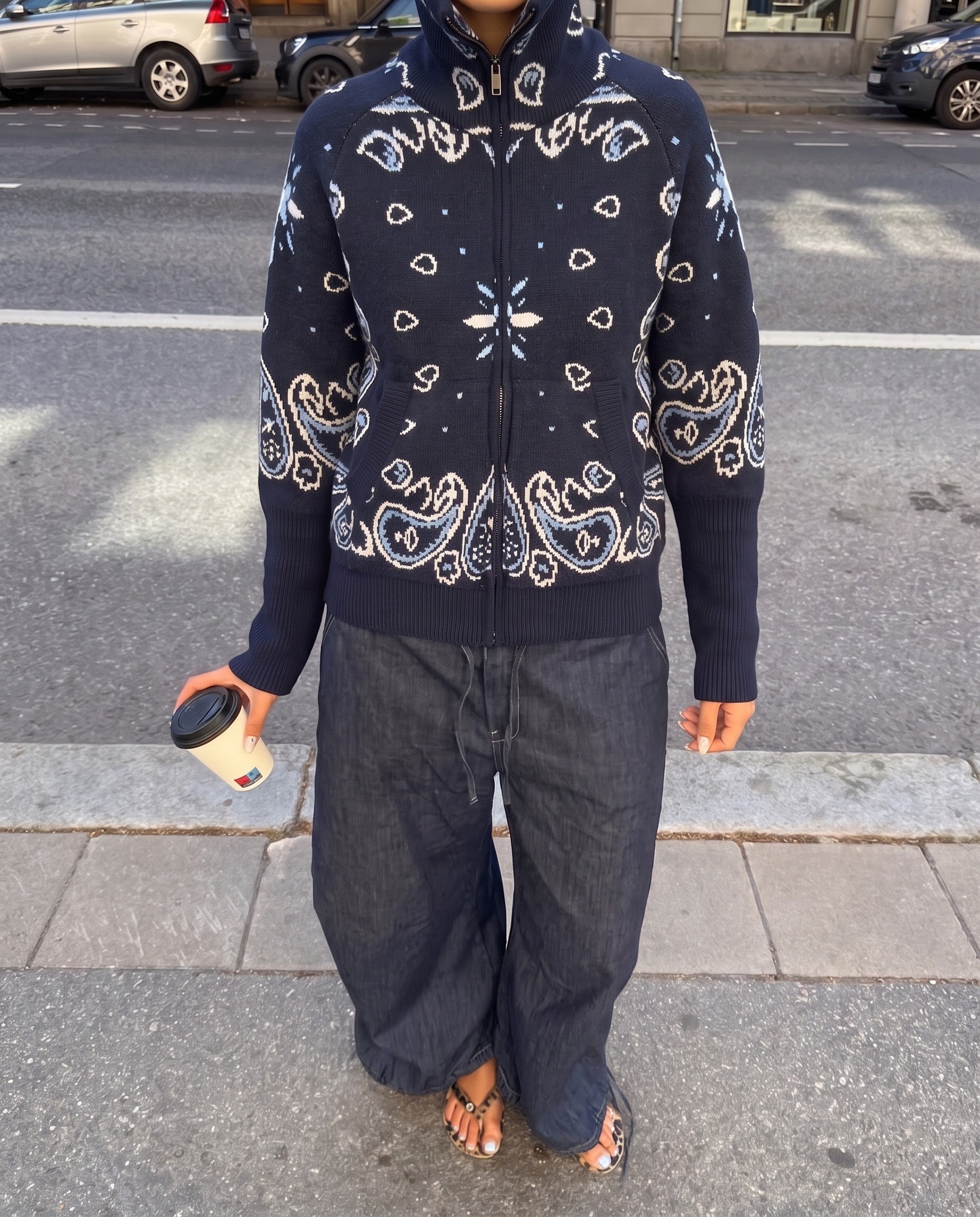Carla blauw gilet