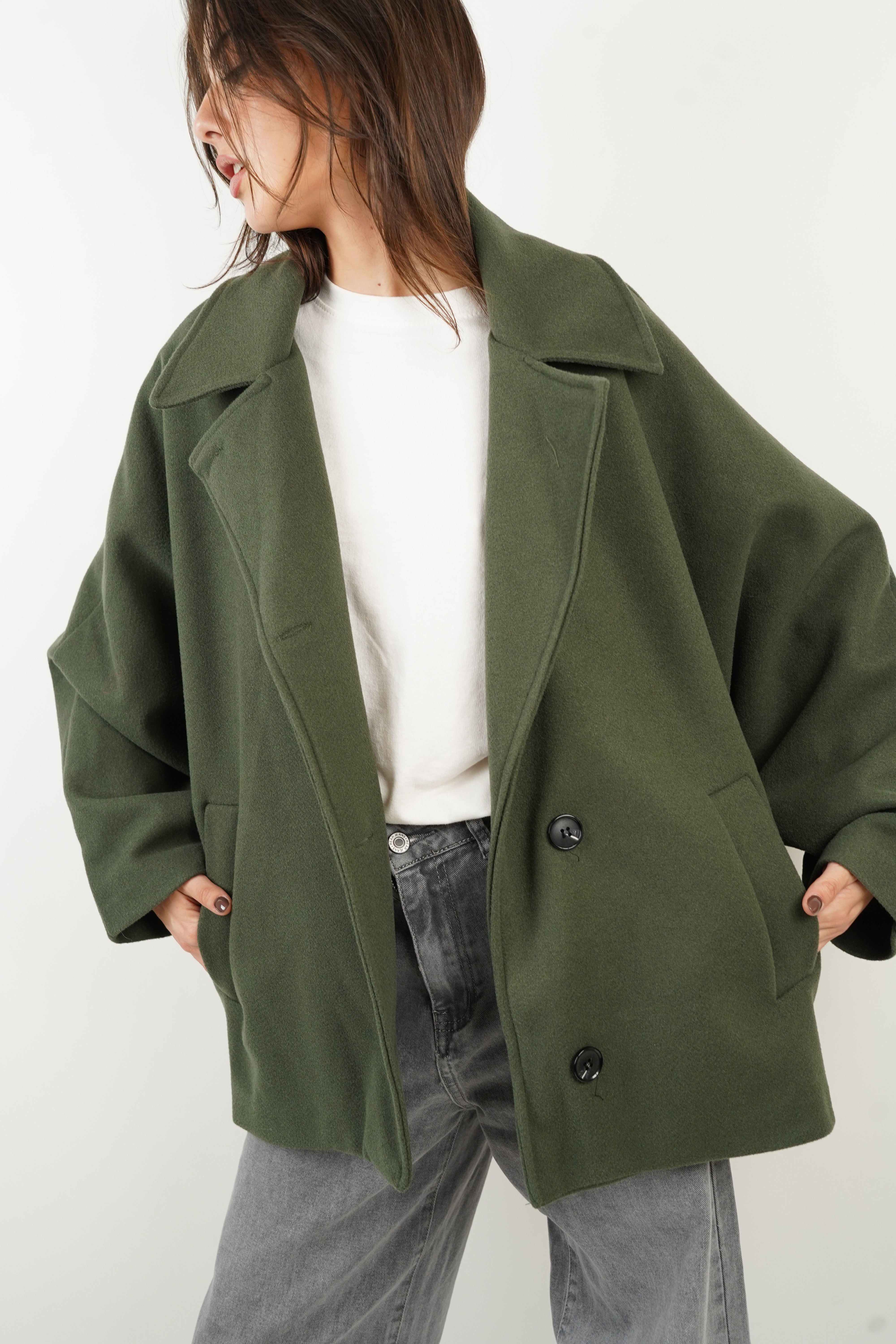 Manteau Agathe kaki