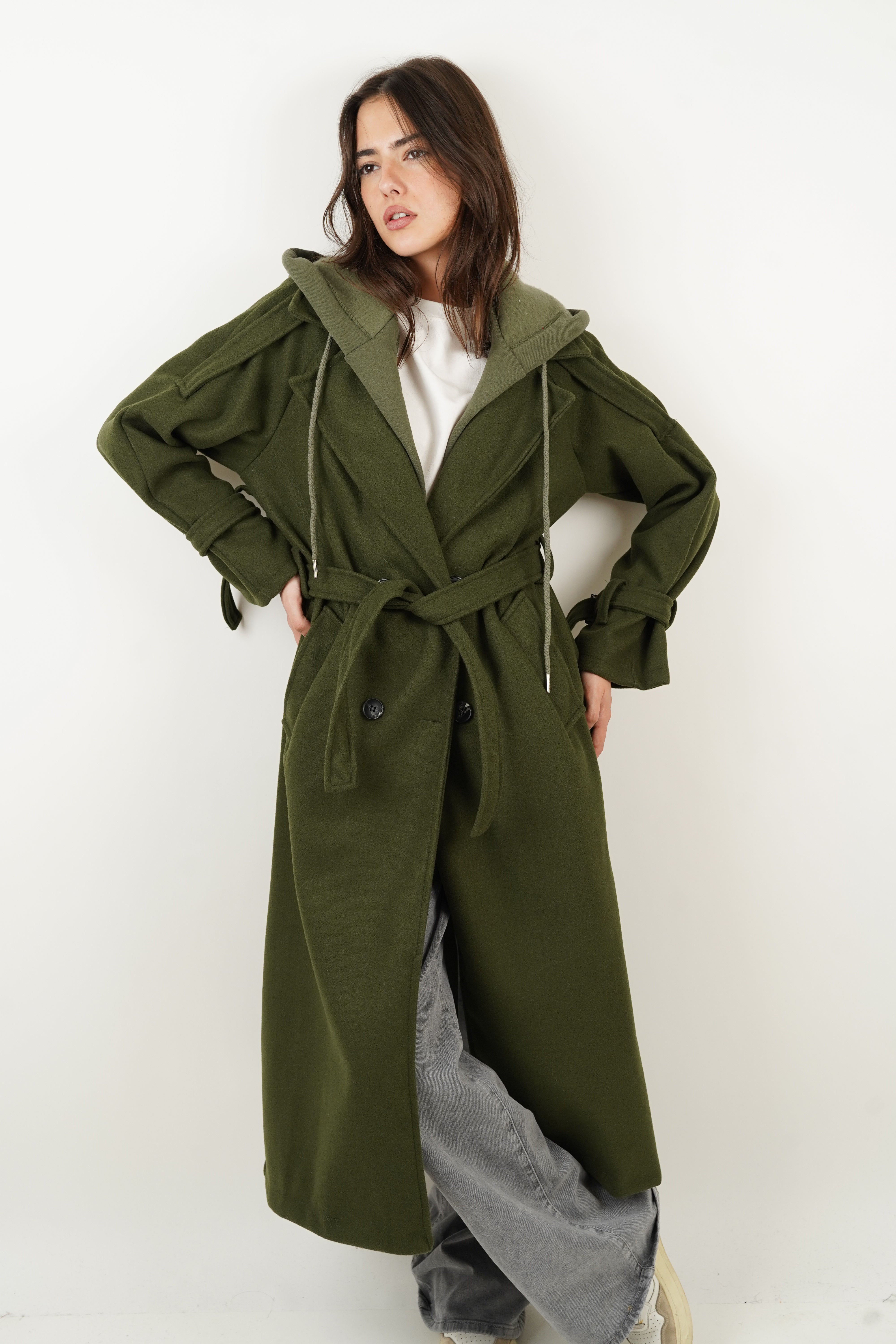 Sasha khaki coat