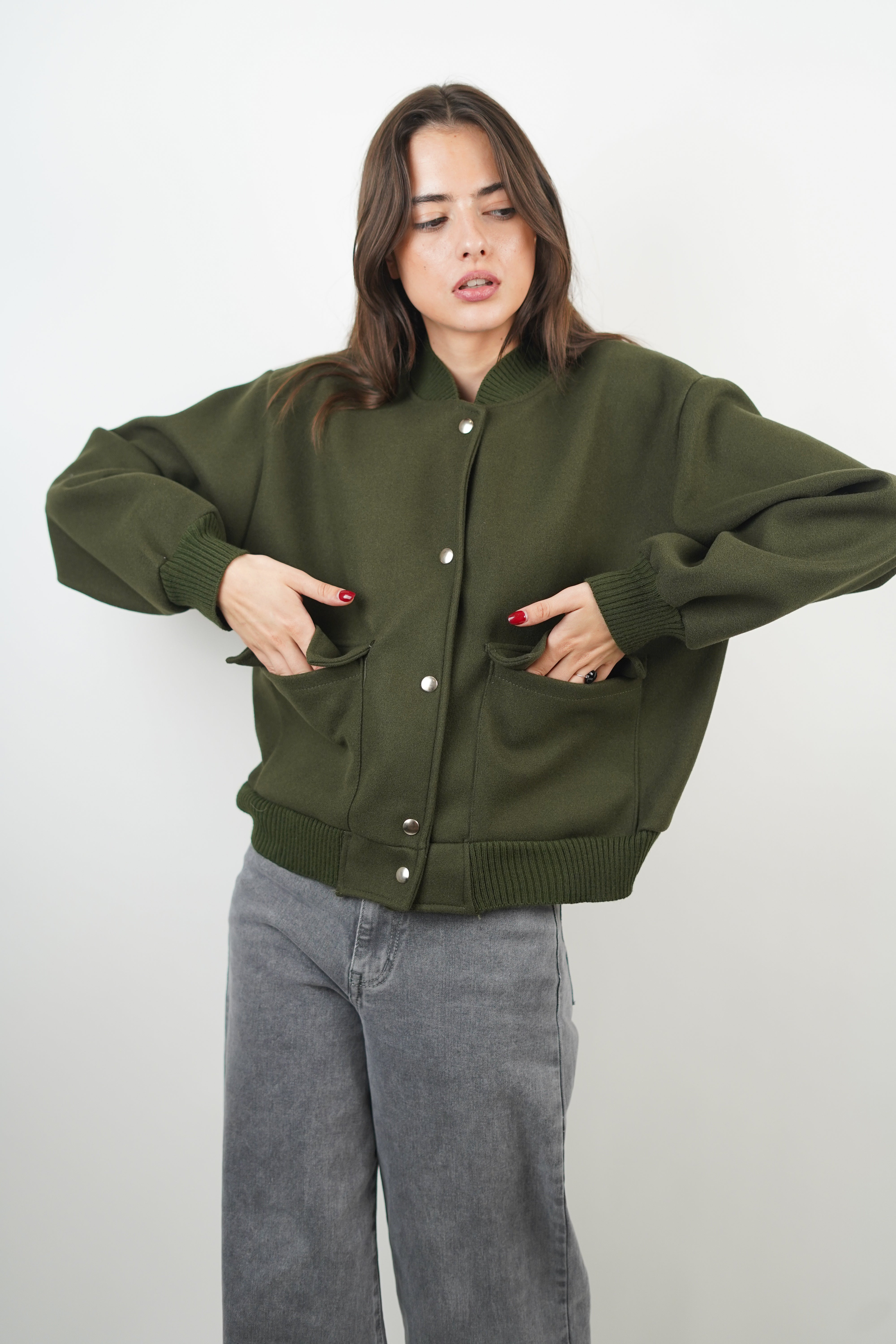 Céline khaki bomber jacket