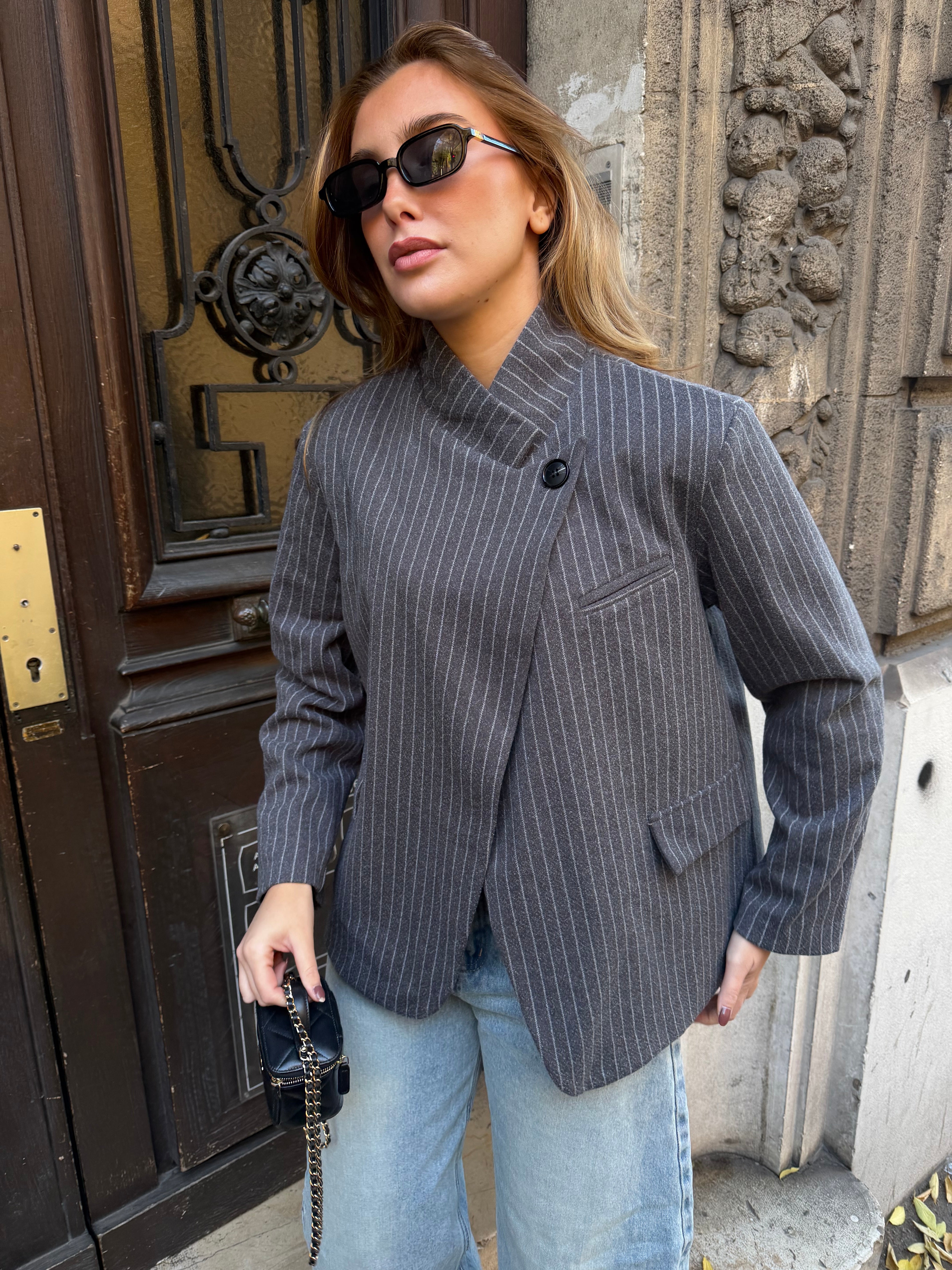 Hellgrauer Naomi-Blazer