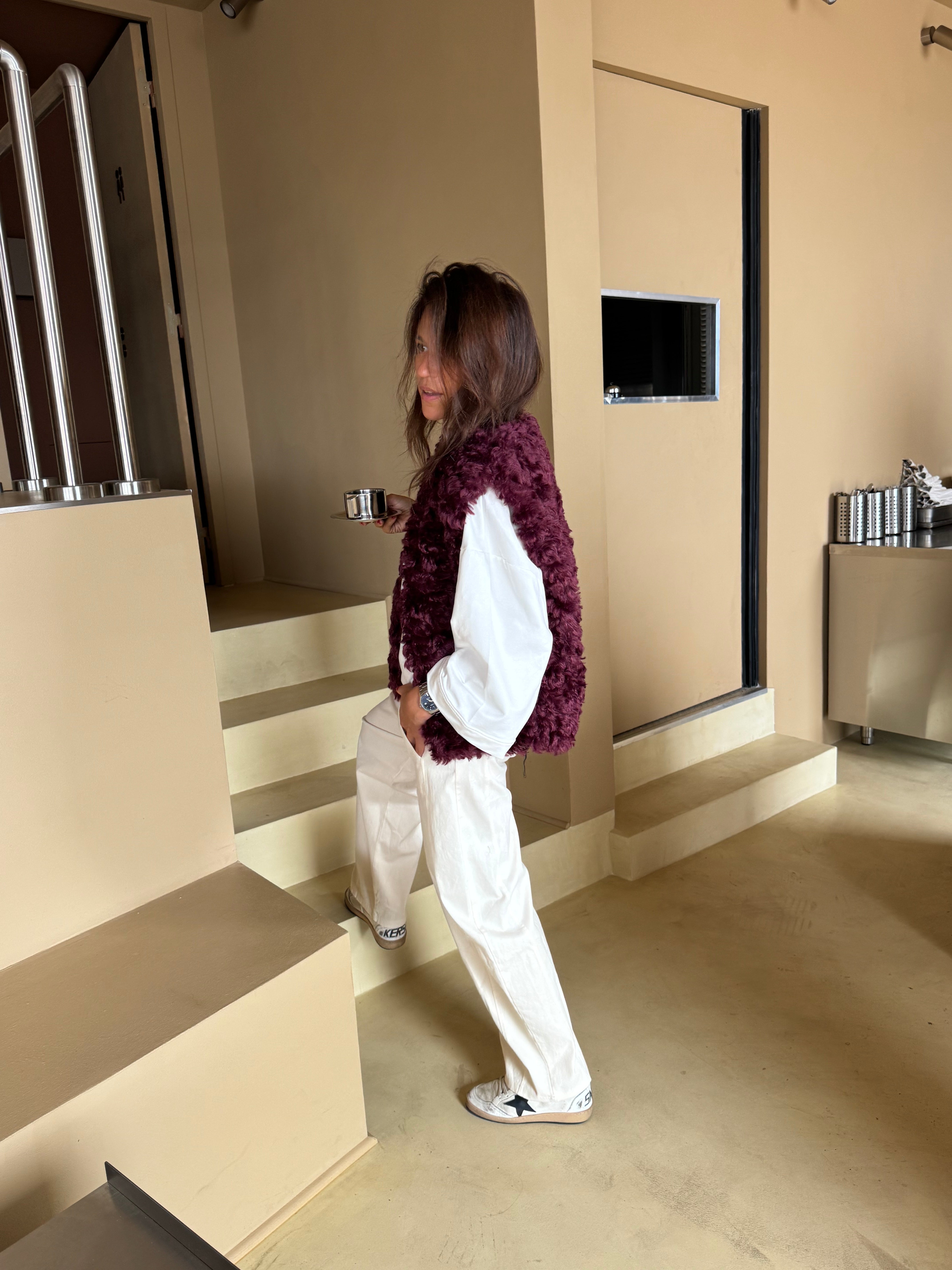 Veste Louise bordeaux