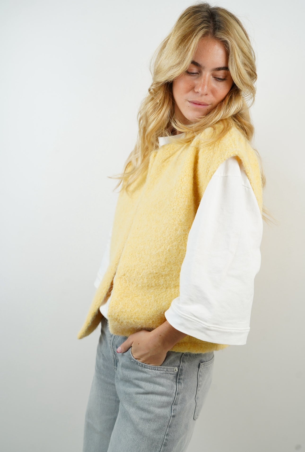 Veste Maddy jaune pâle