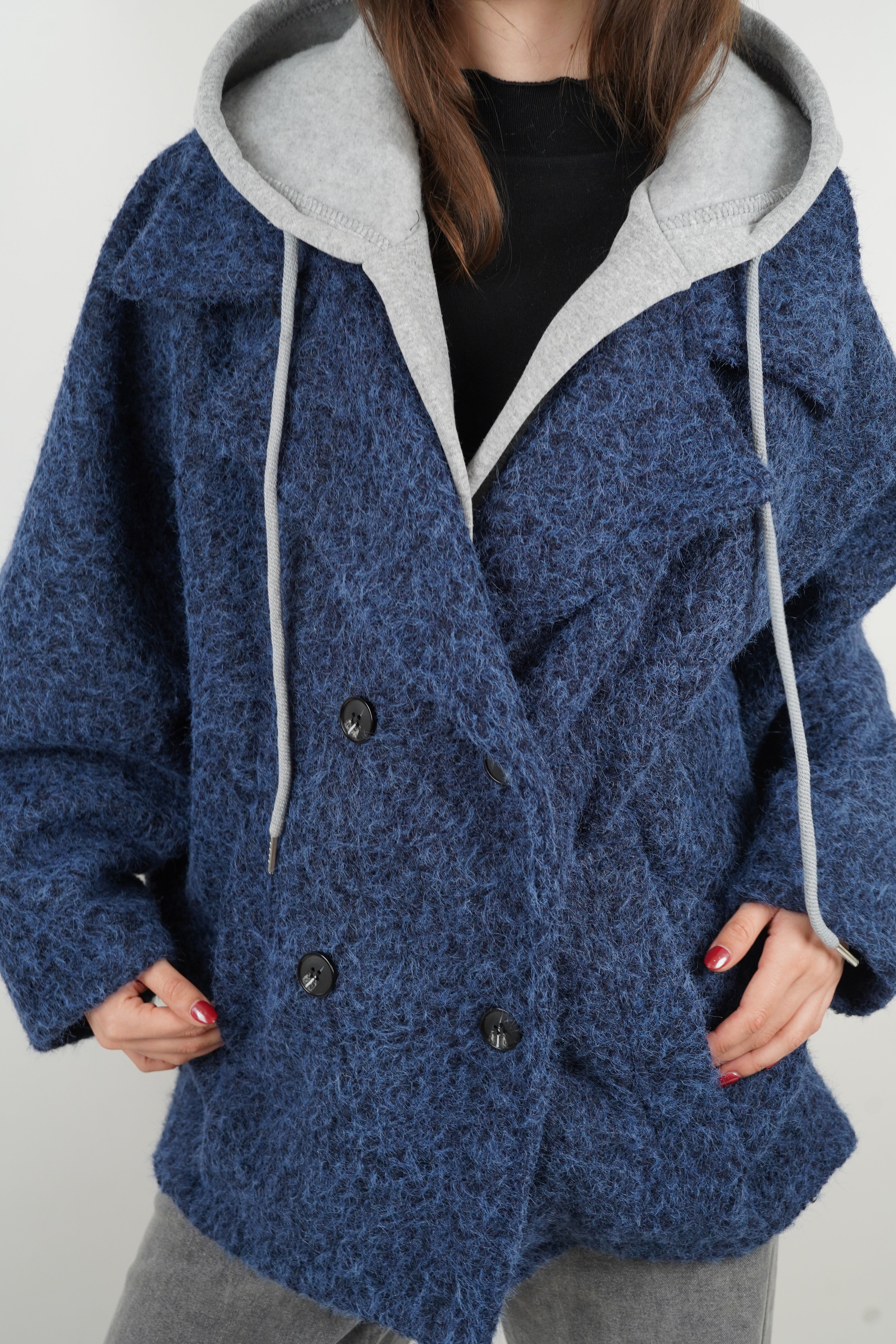 Manteau Éléonore bleu marine