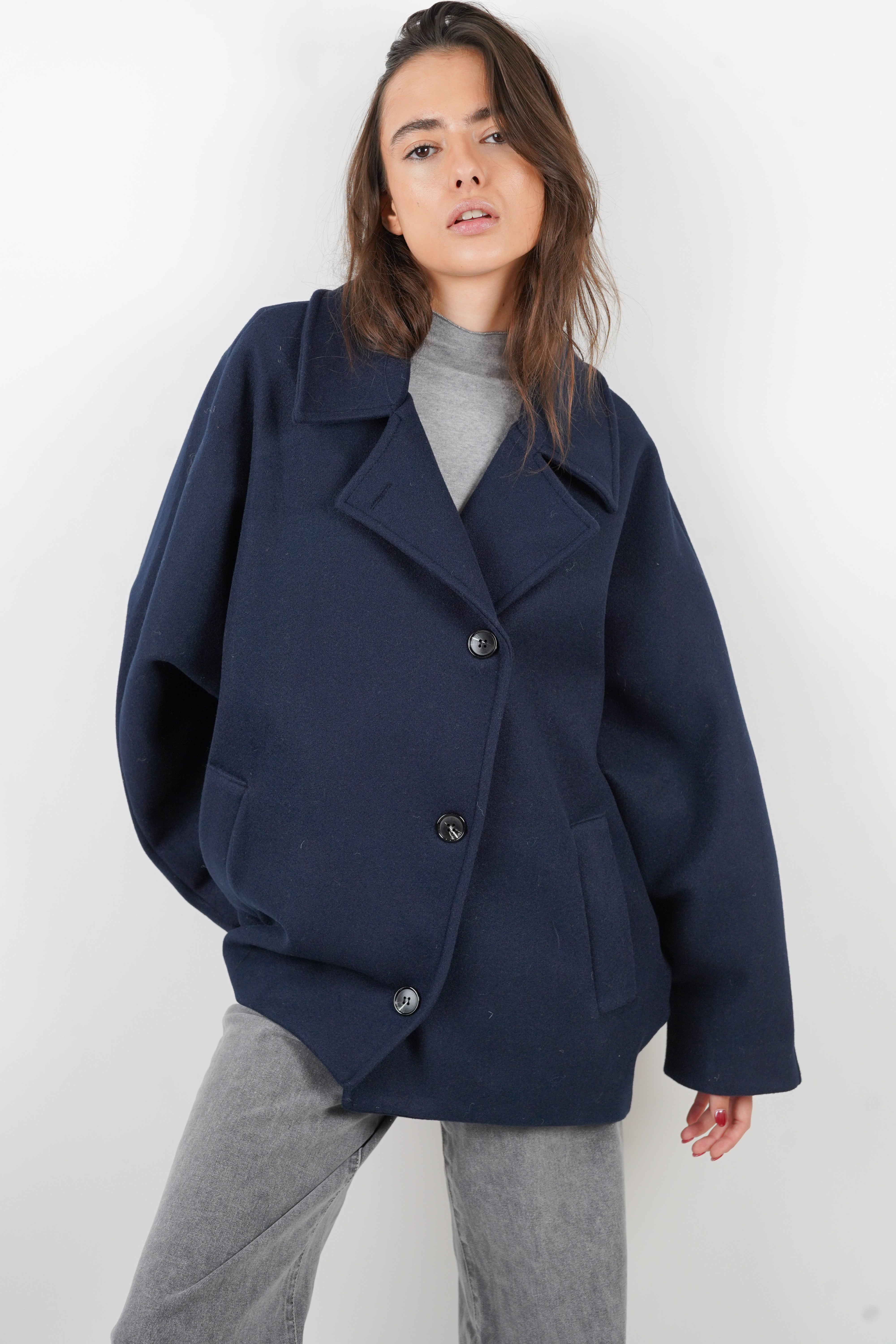 Navy blue Agathe coat