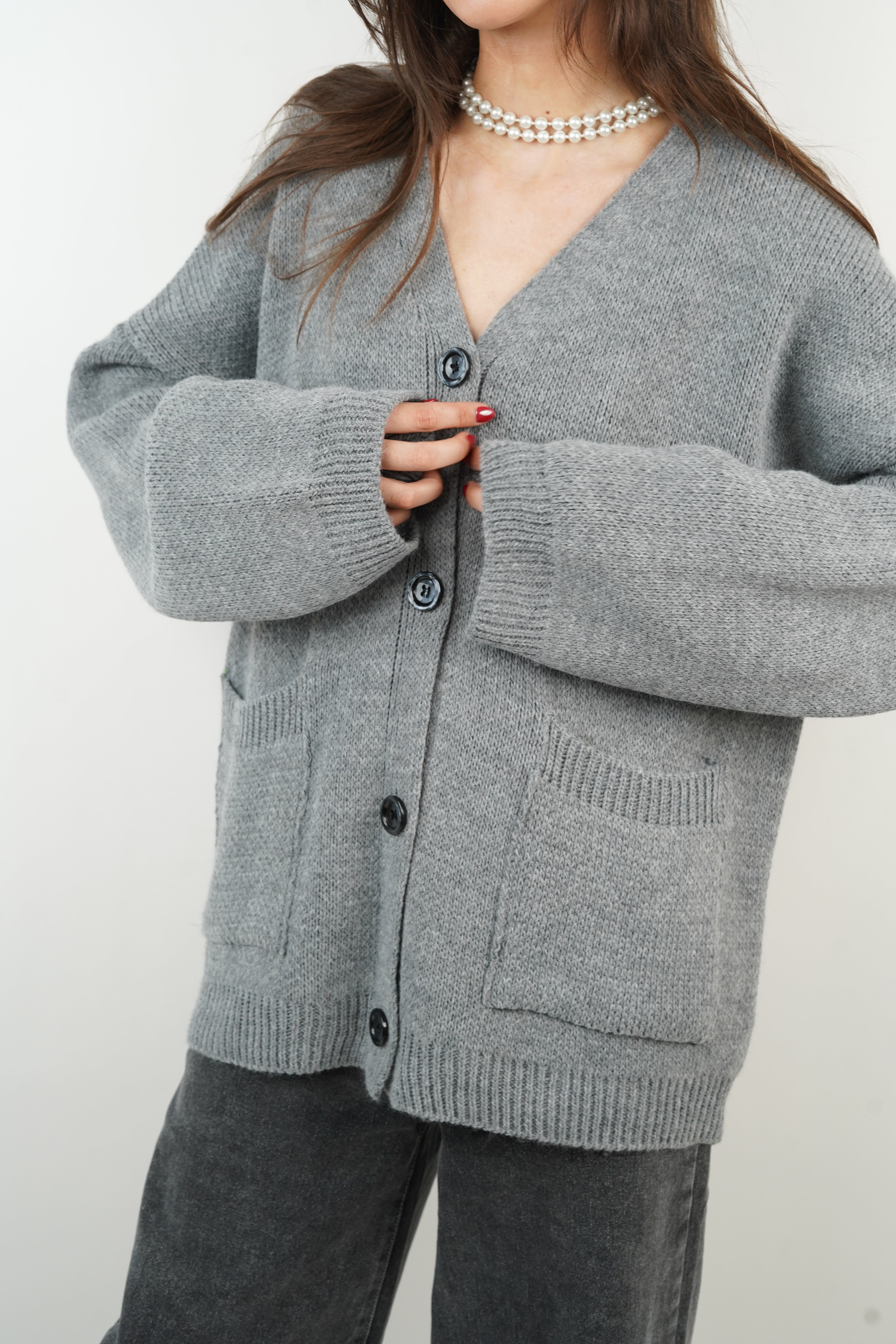 Cardigan Marine gris