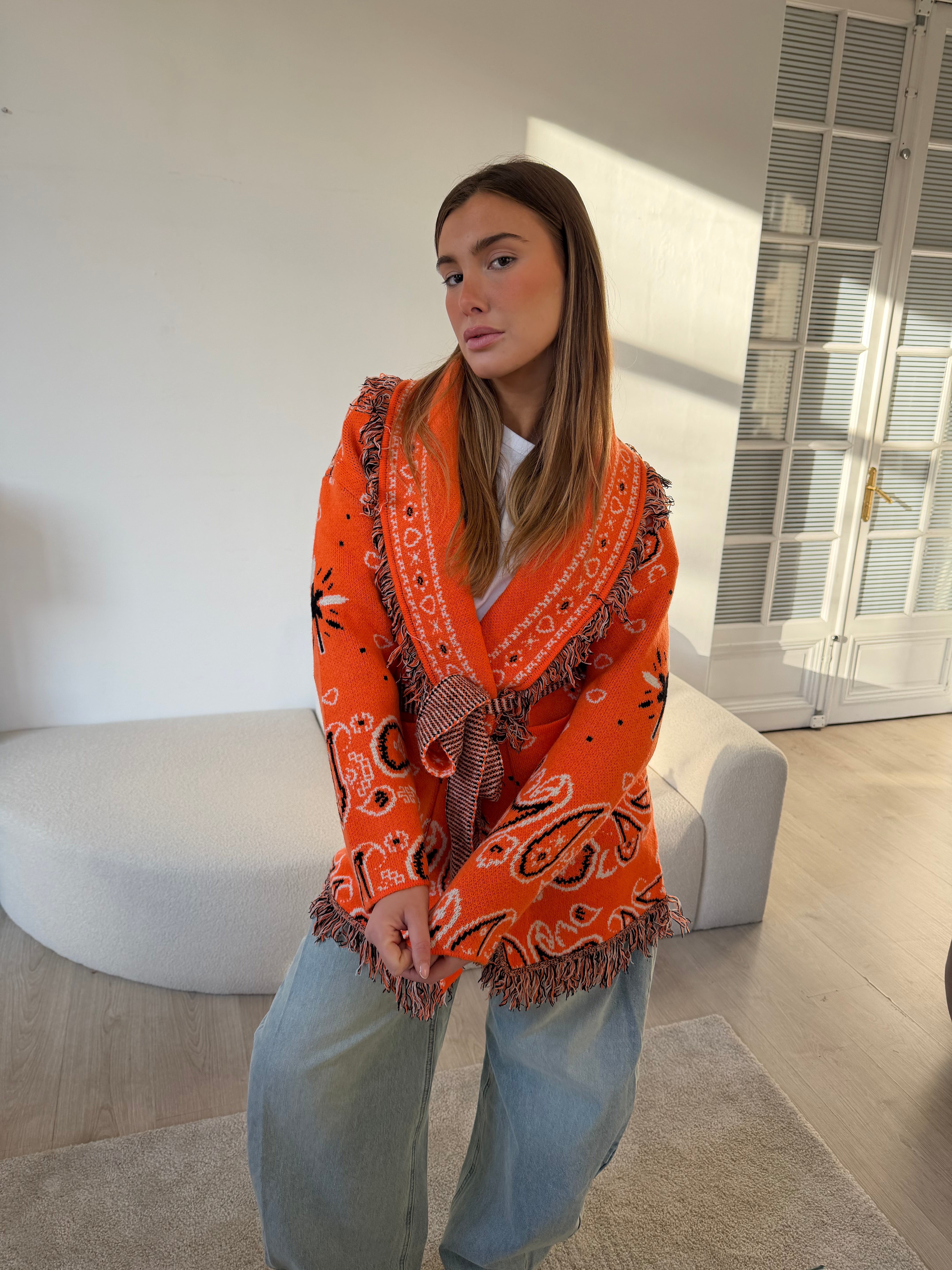 Gilet Suzanne orange
