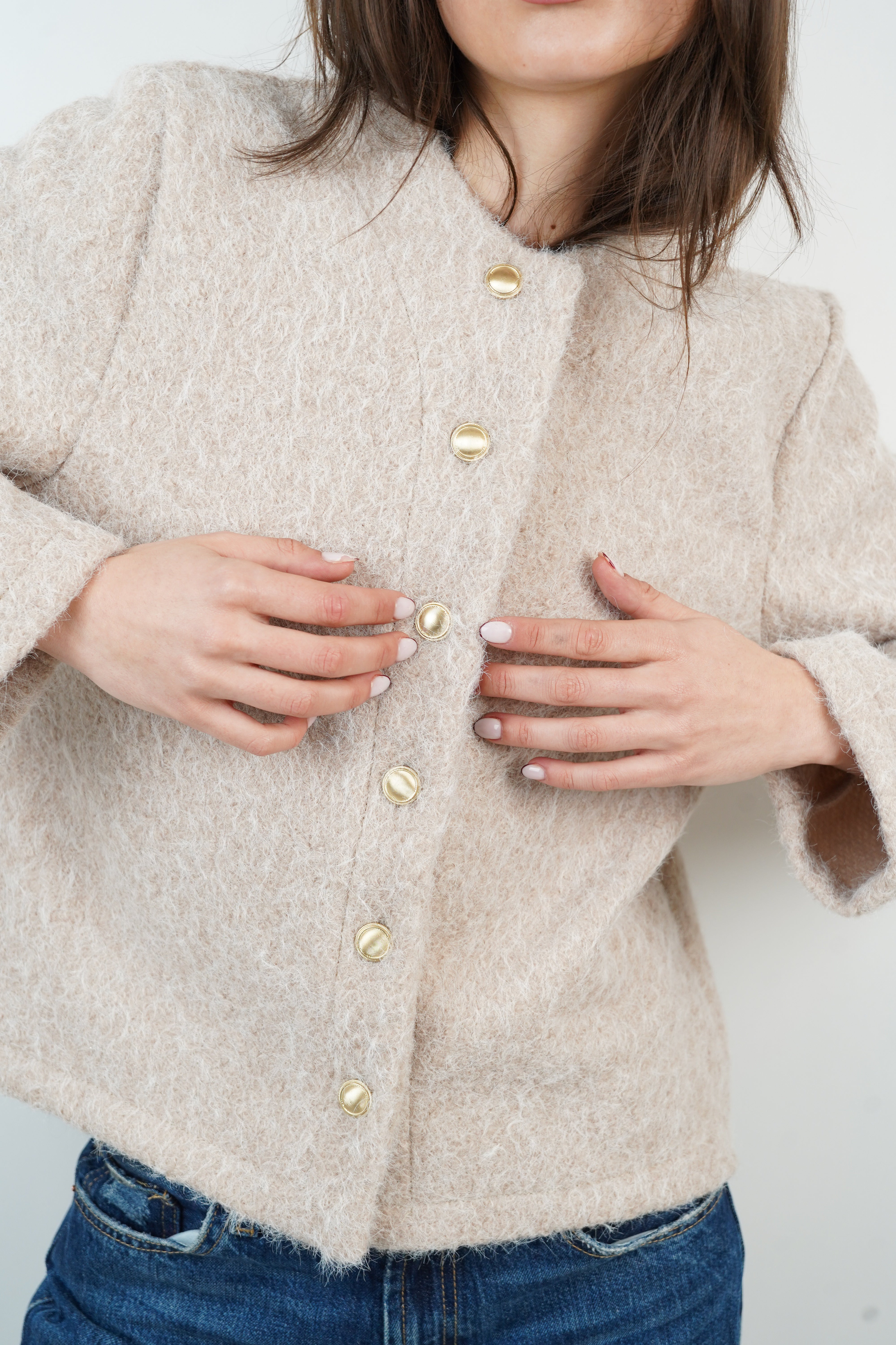 Beige Lina Cardigan