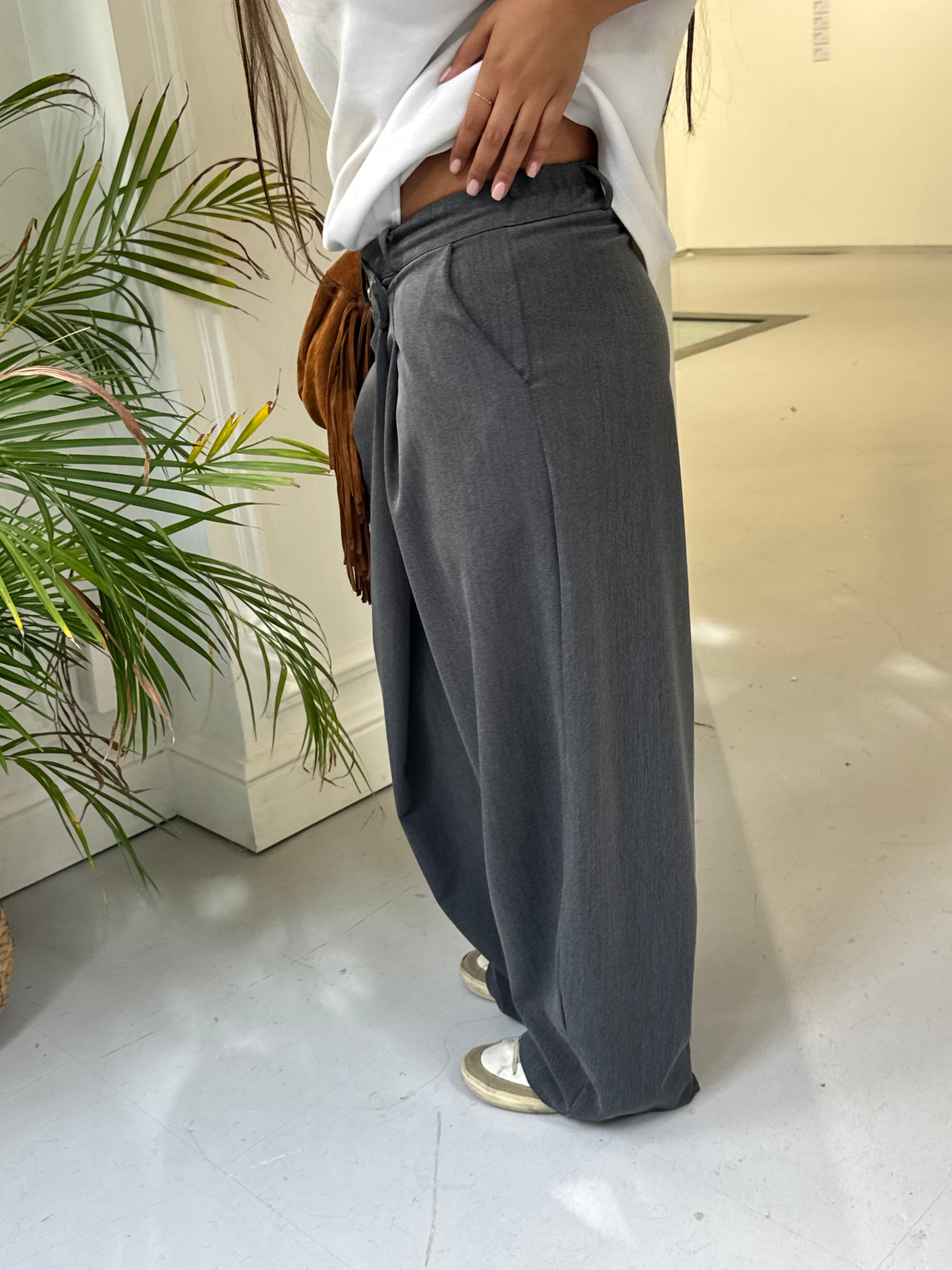 Pantalon Bennie gris foncé