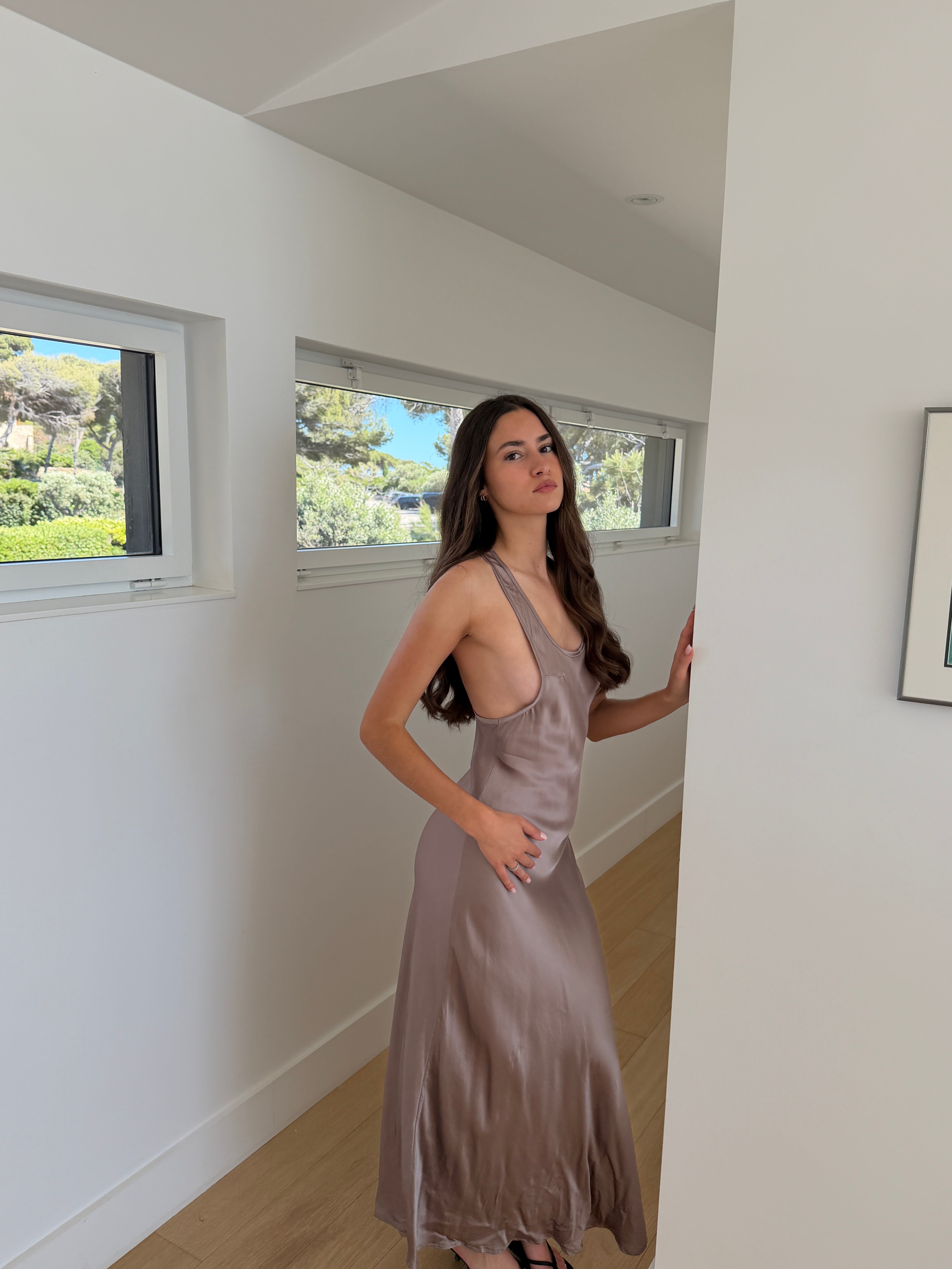 Redona taupe dress