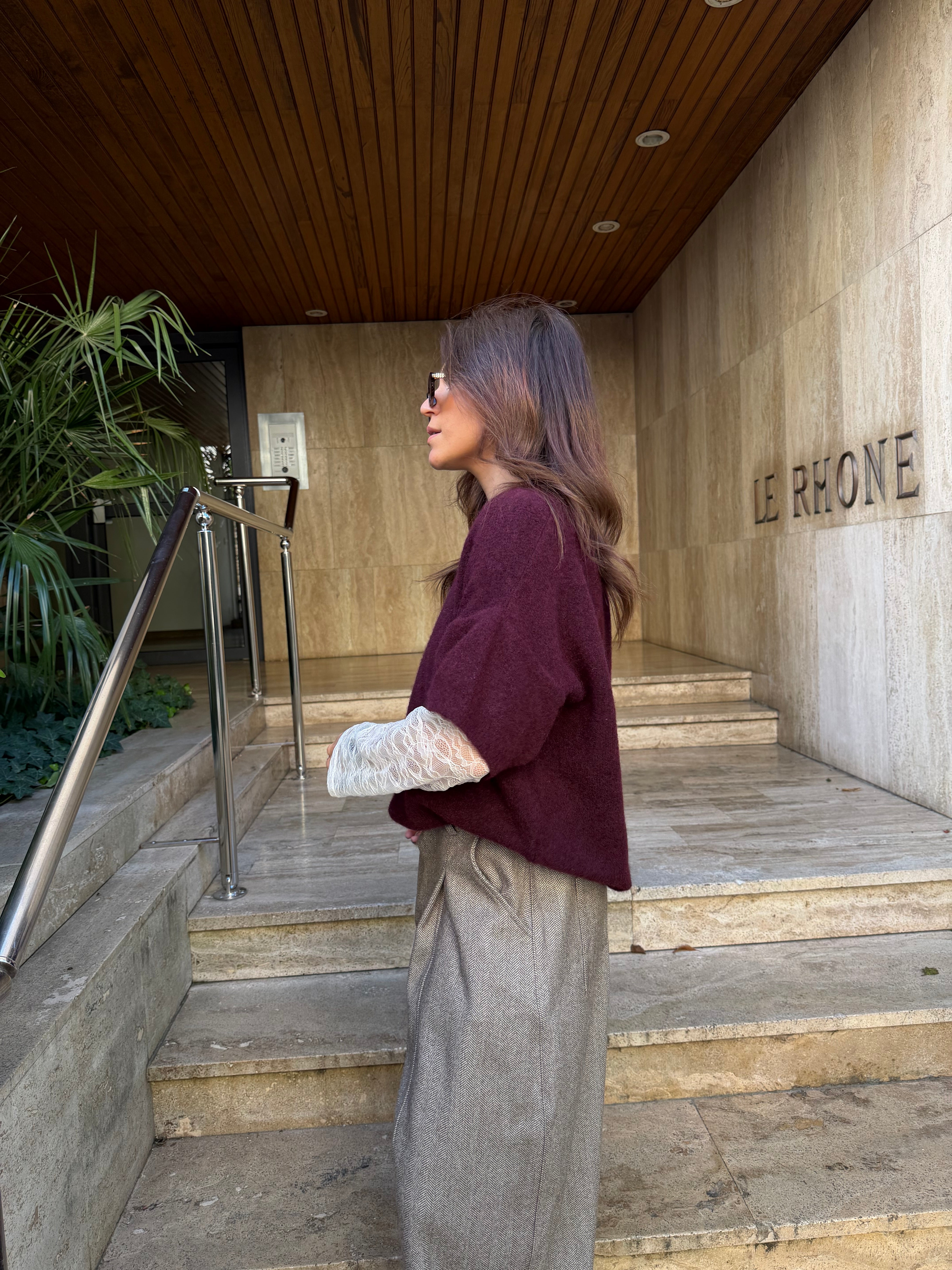 Athena burgunderroter Pullover