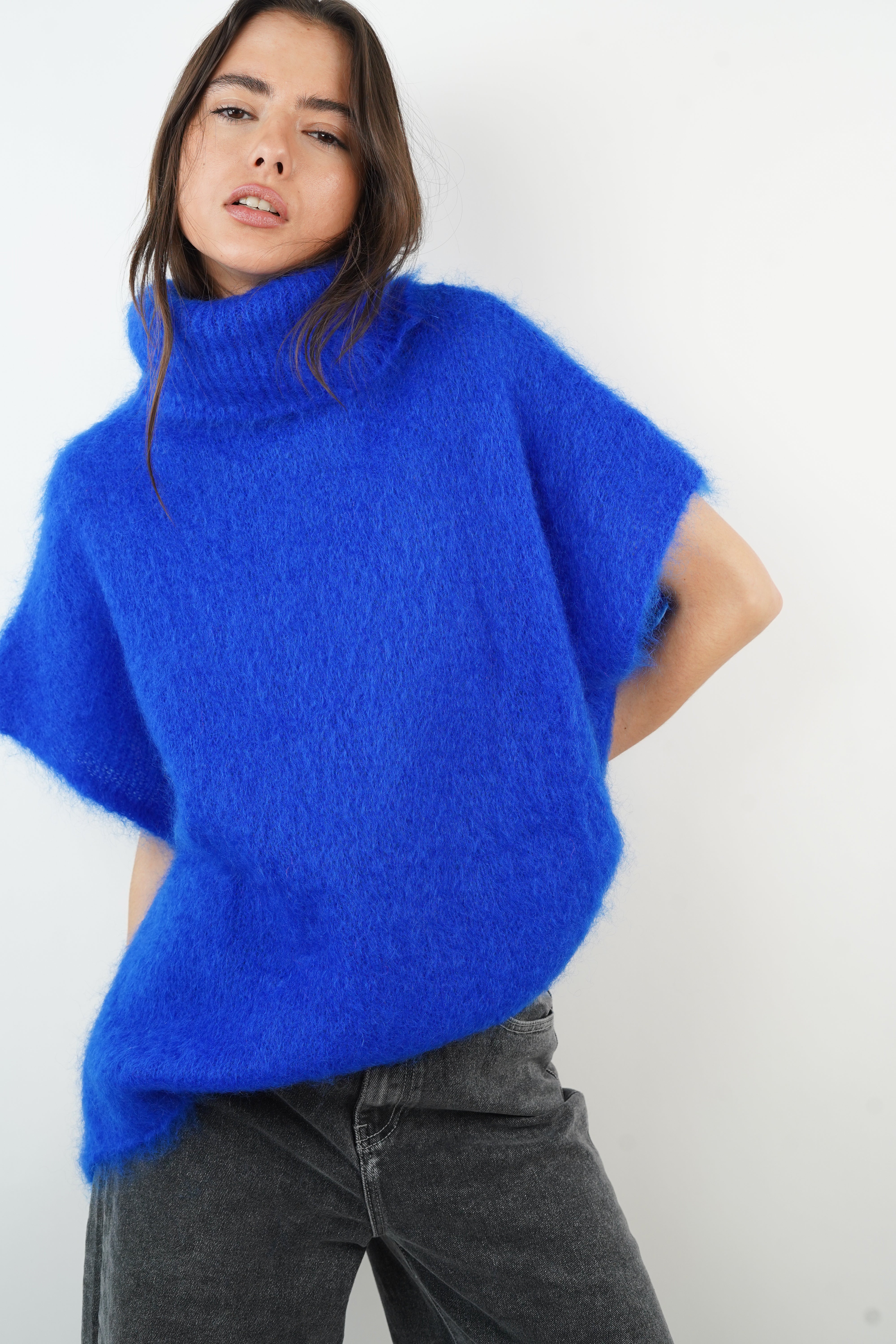 Pietra blue mohair sweater