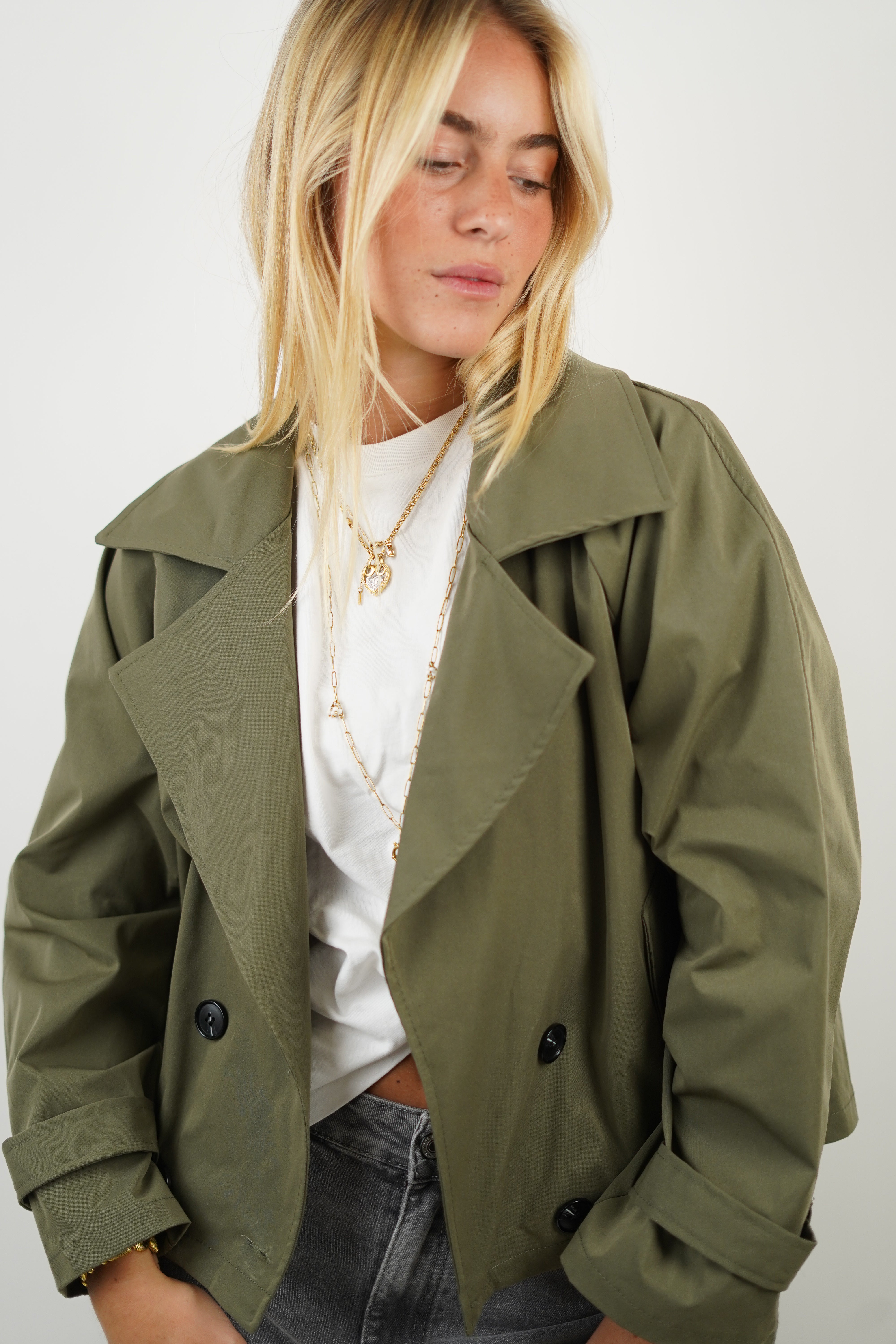 Agathe Khaki-Trenchcoat