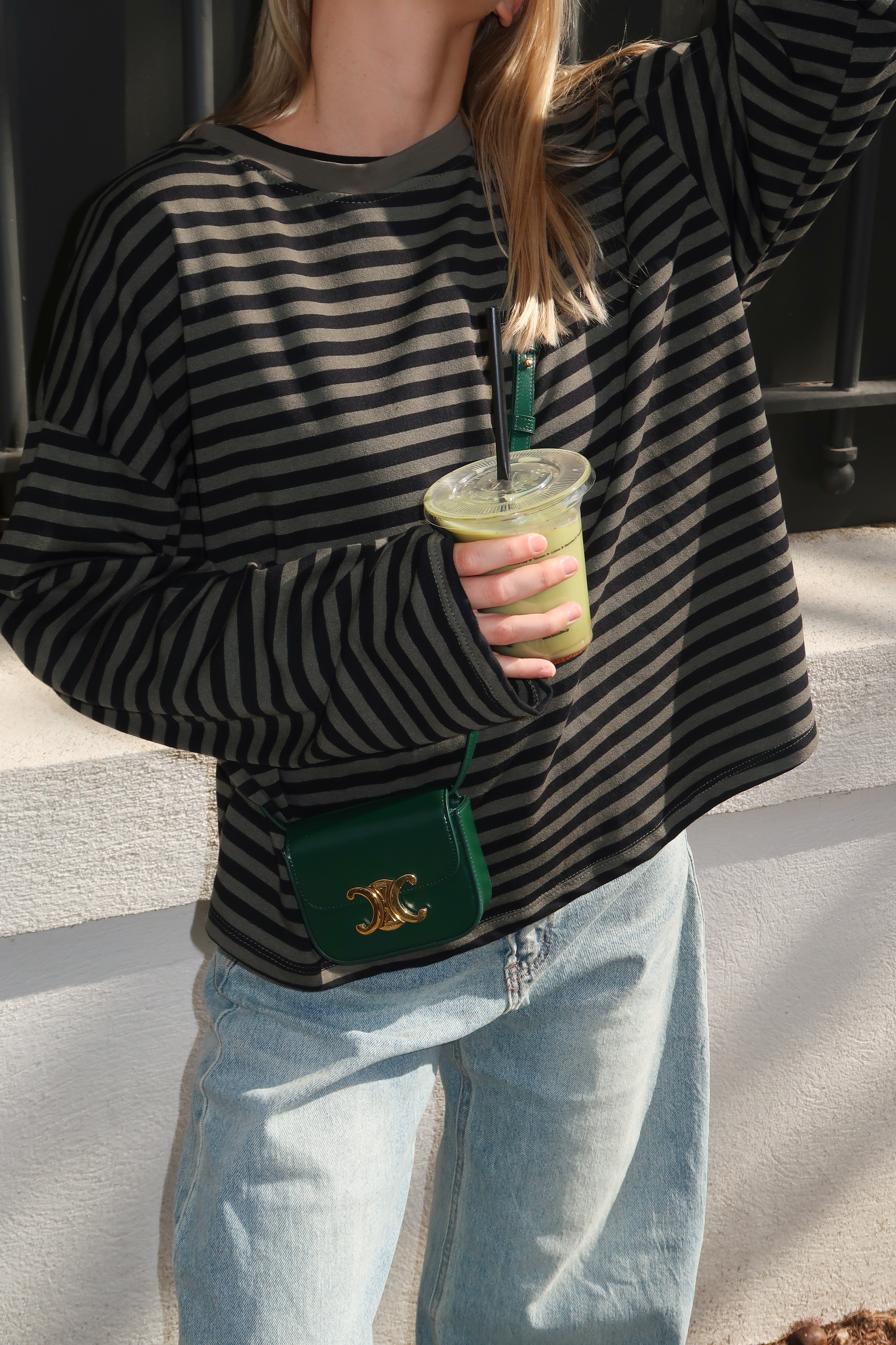 Tee-shirt Océane kaki et noir