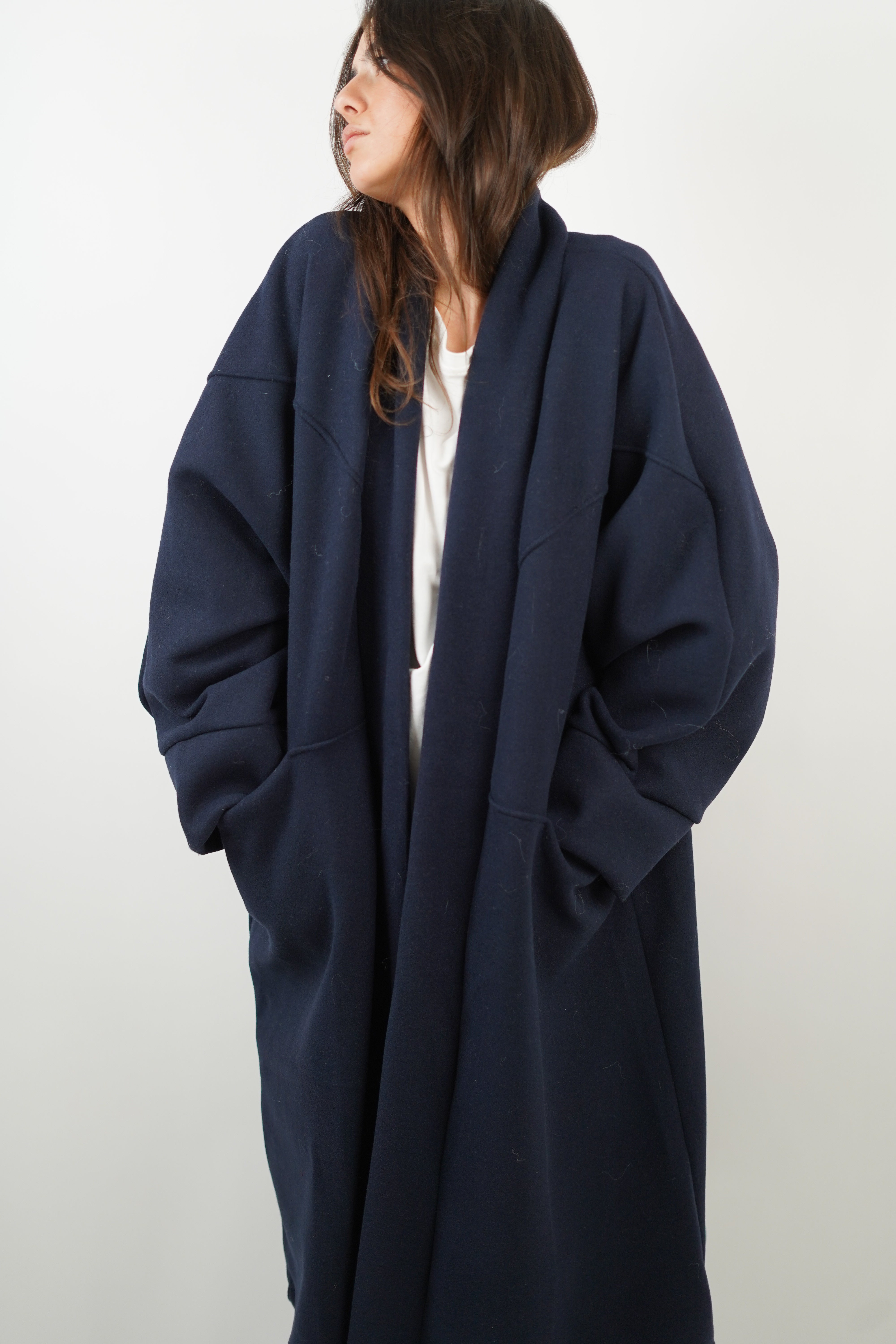 Manteau Lya bleu marine