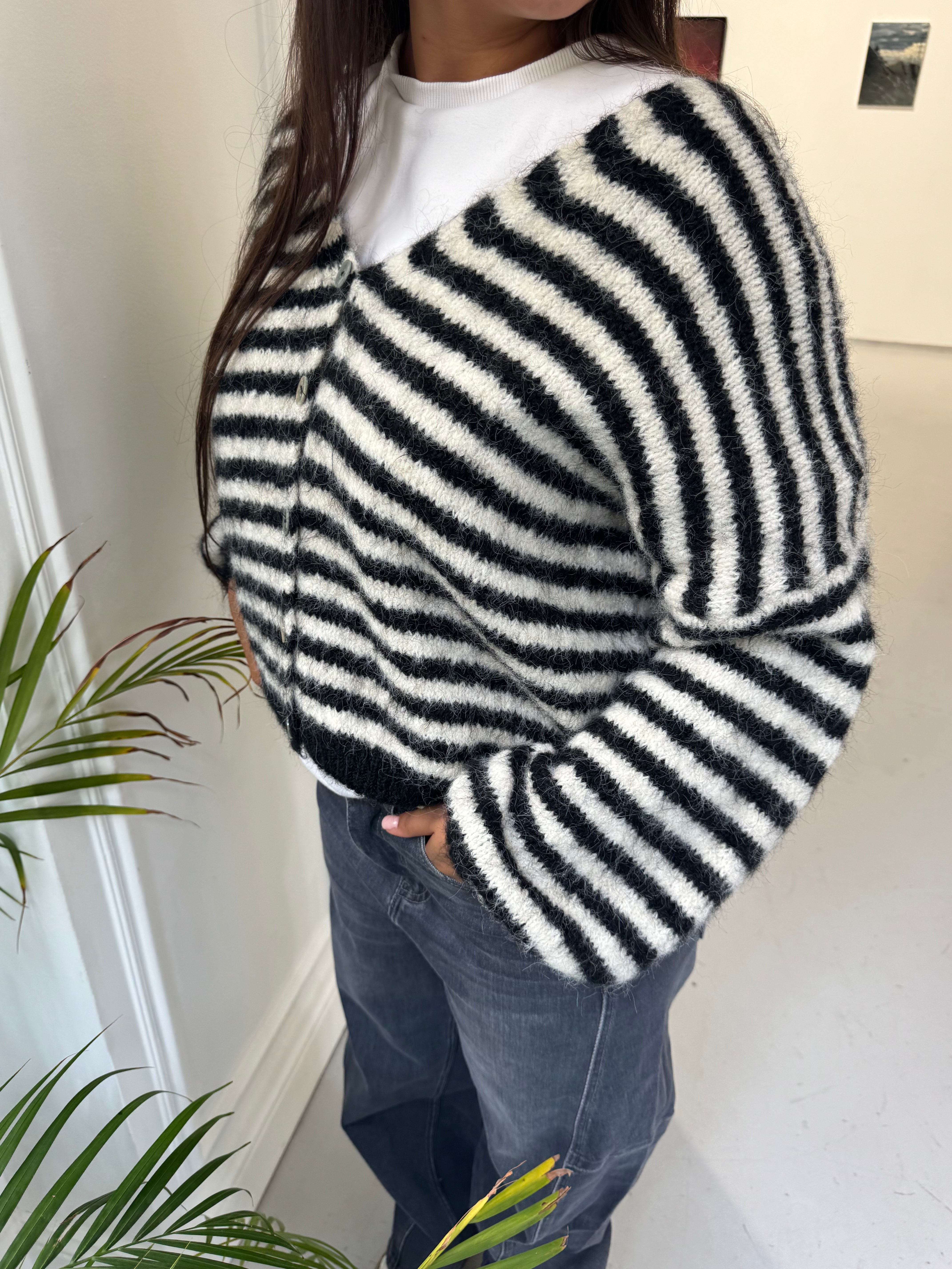 Gilet Stef noir et blanc