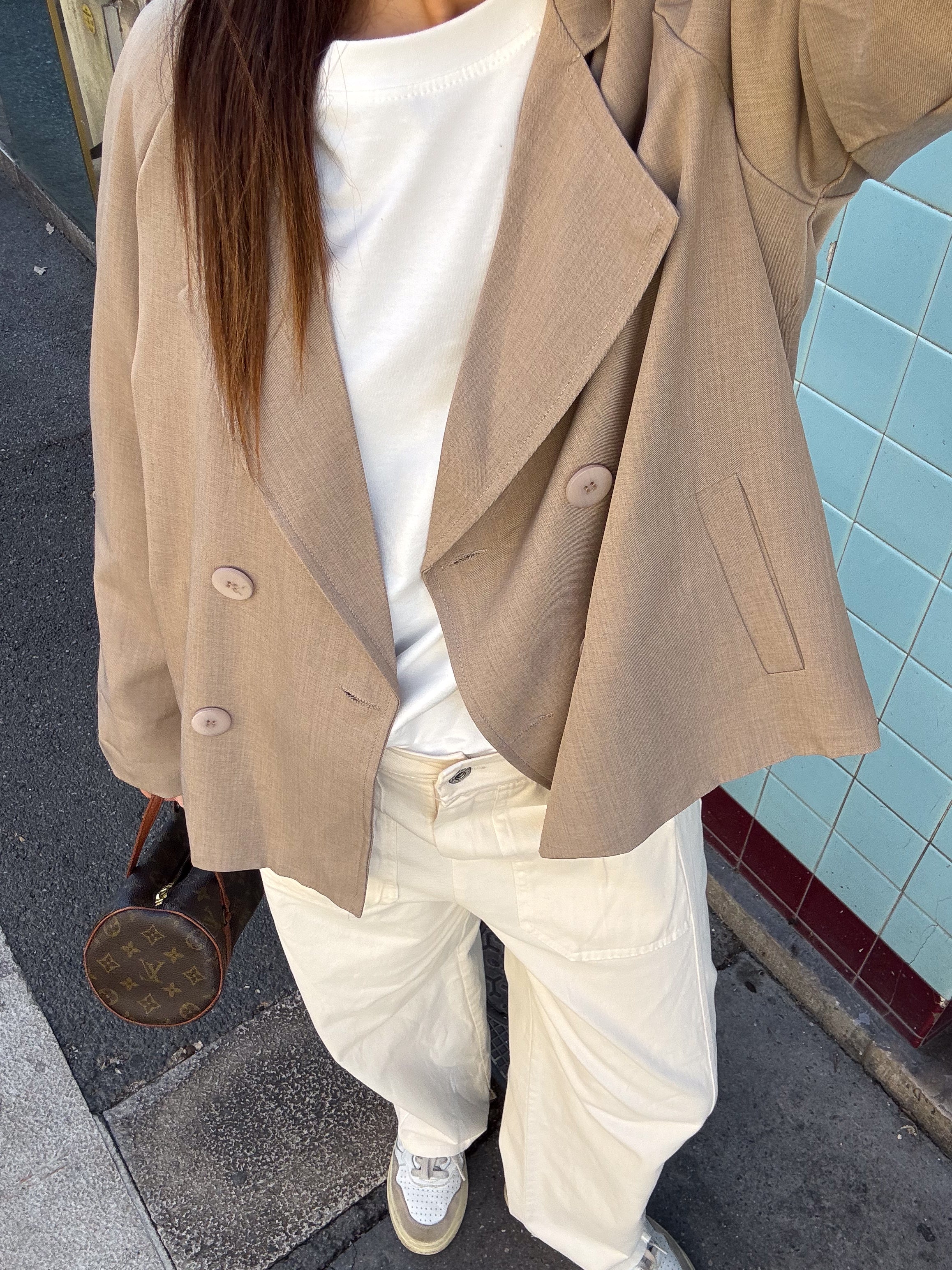 Nolan taupe blazer