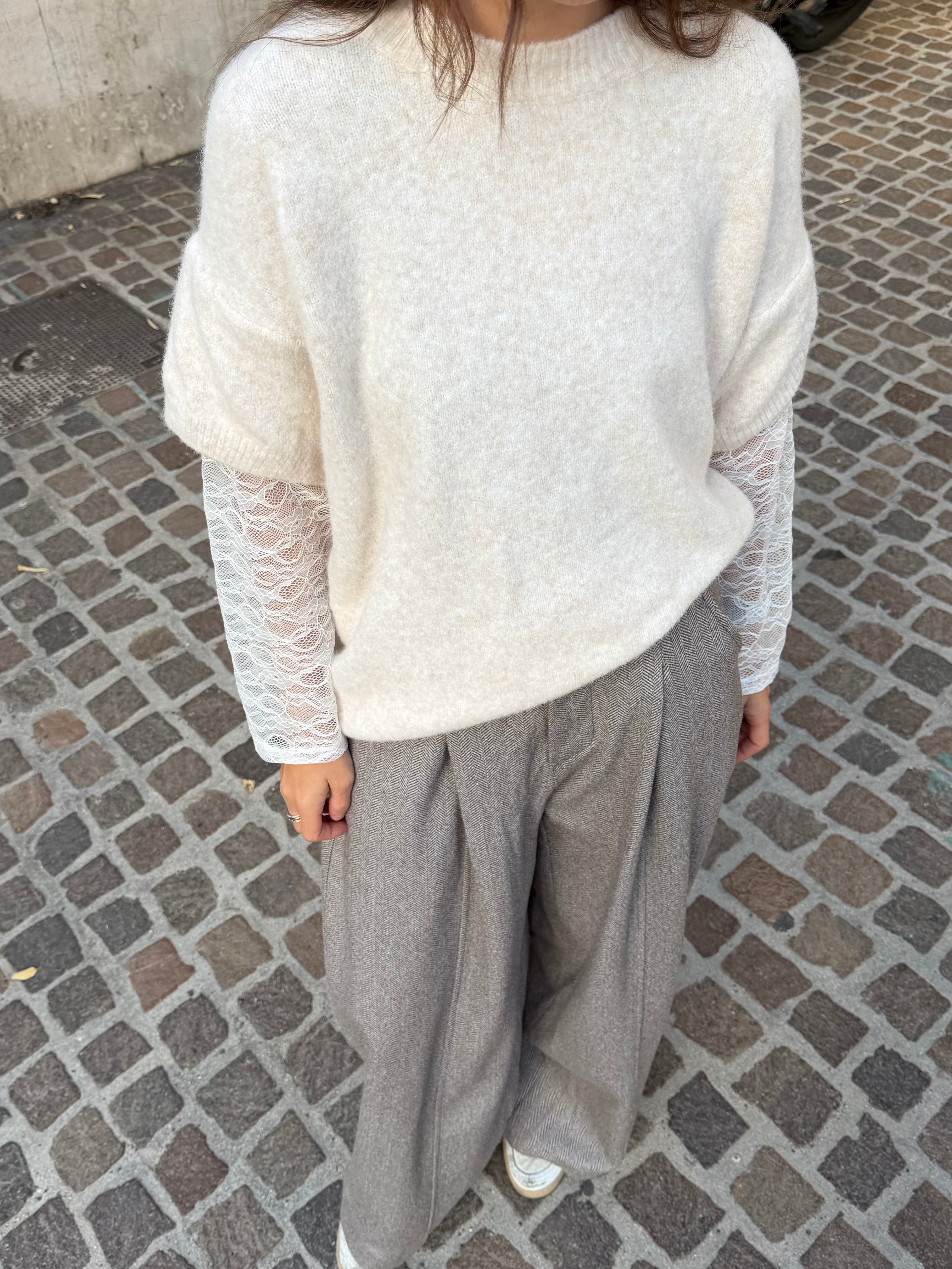 Beige Athena Pullover