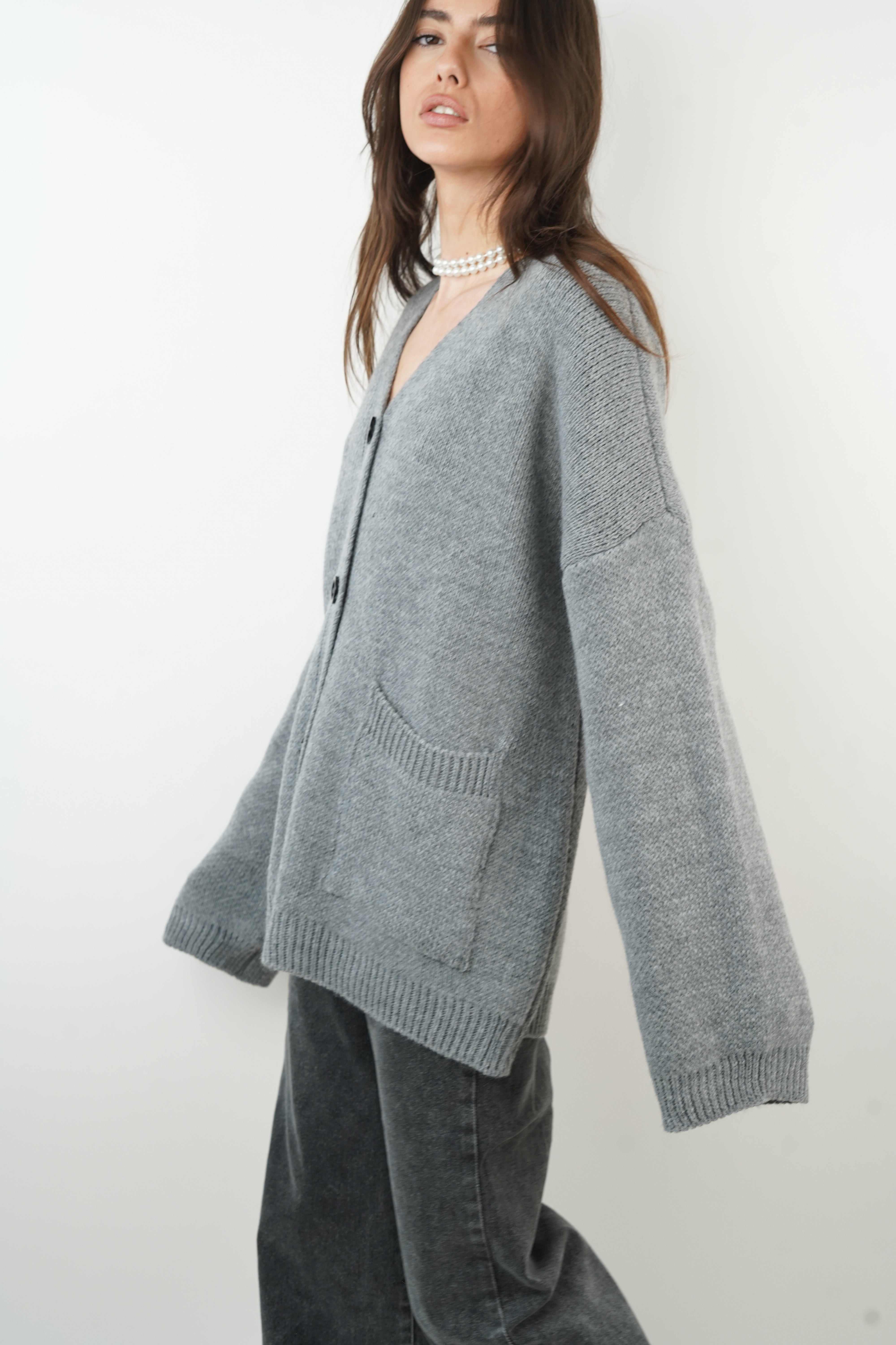 Cardigan Marine gris