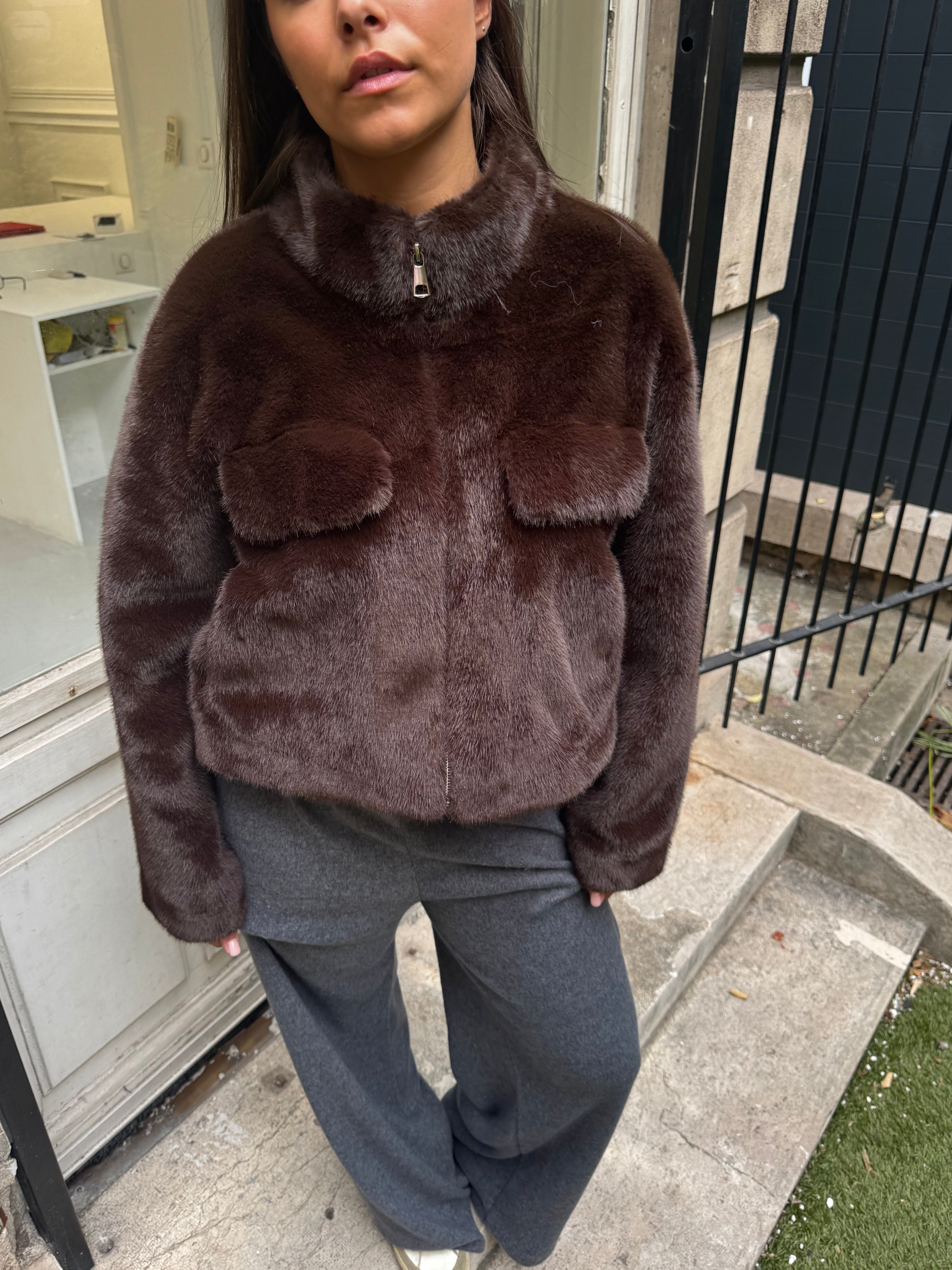 Braune Heloise-Jacke