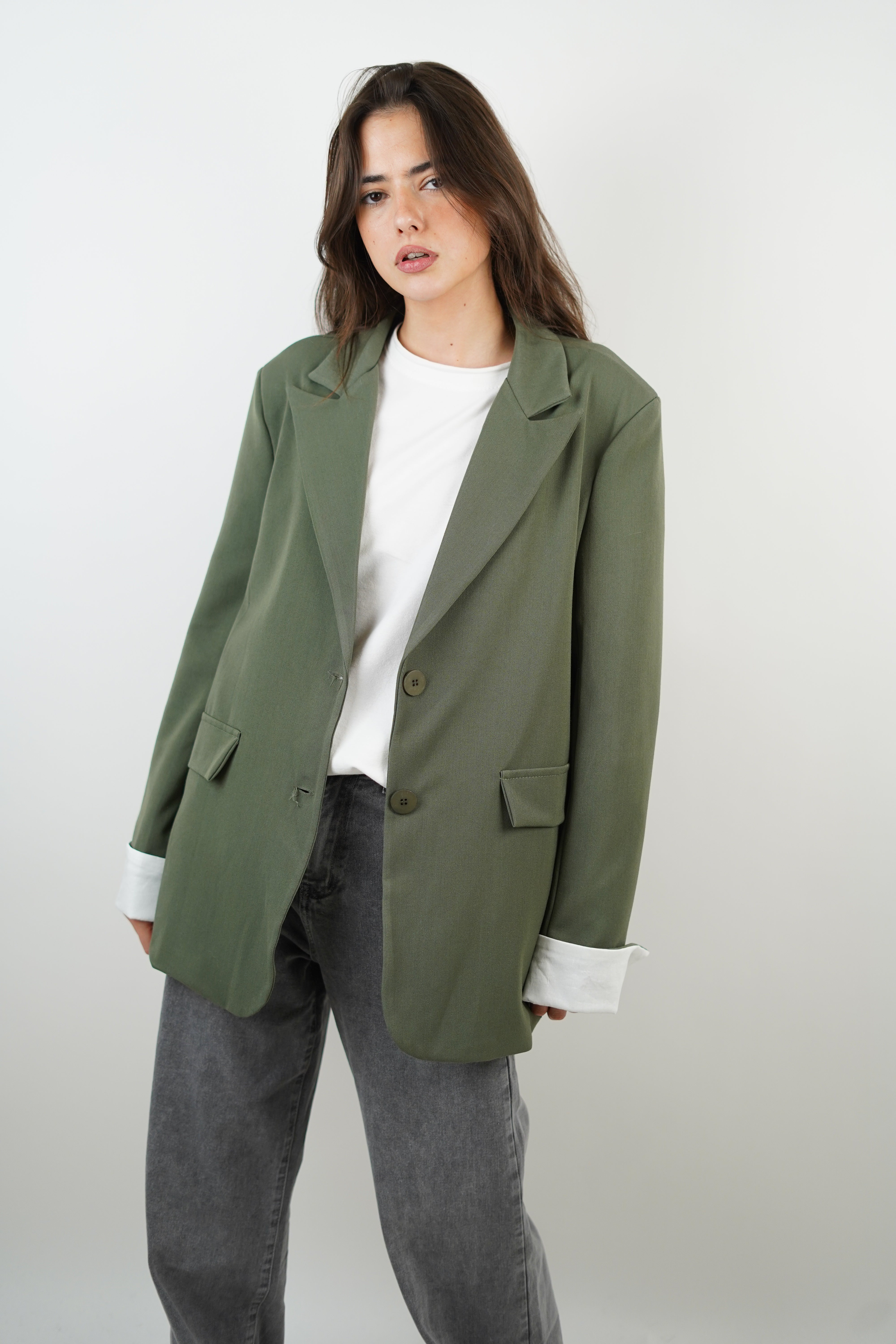 Ninon khaki blazer