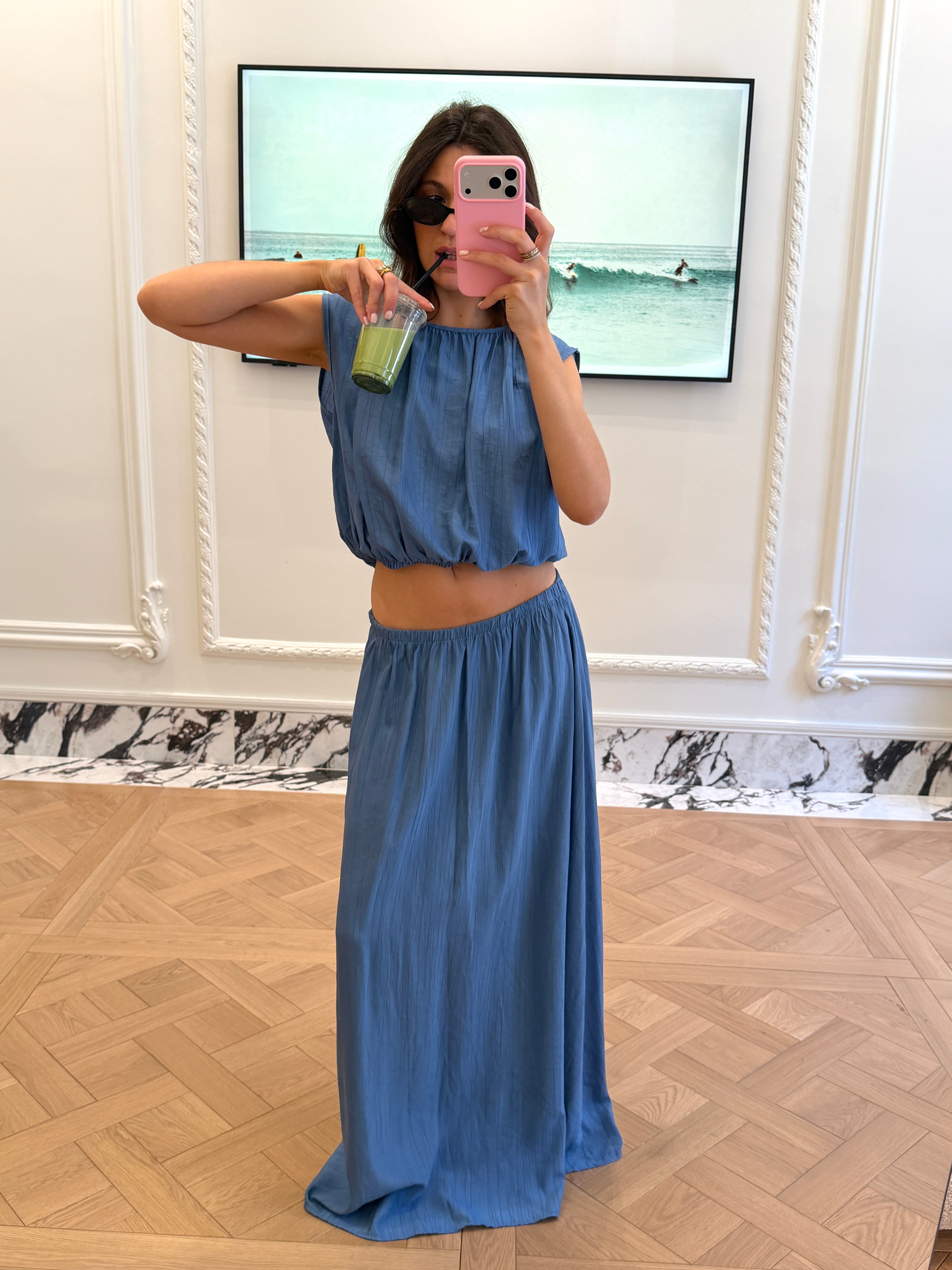 Ensemble Daniella bleu