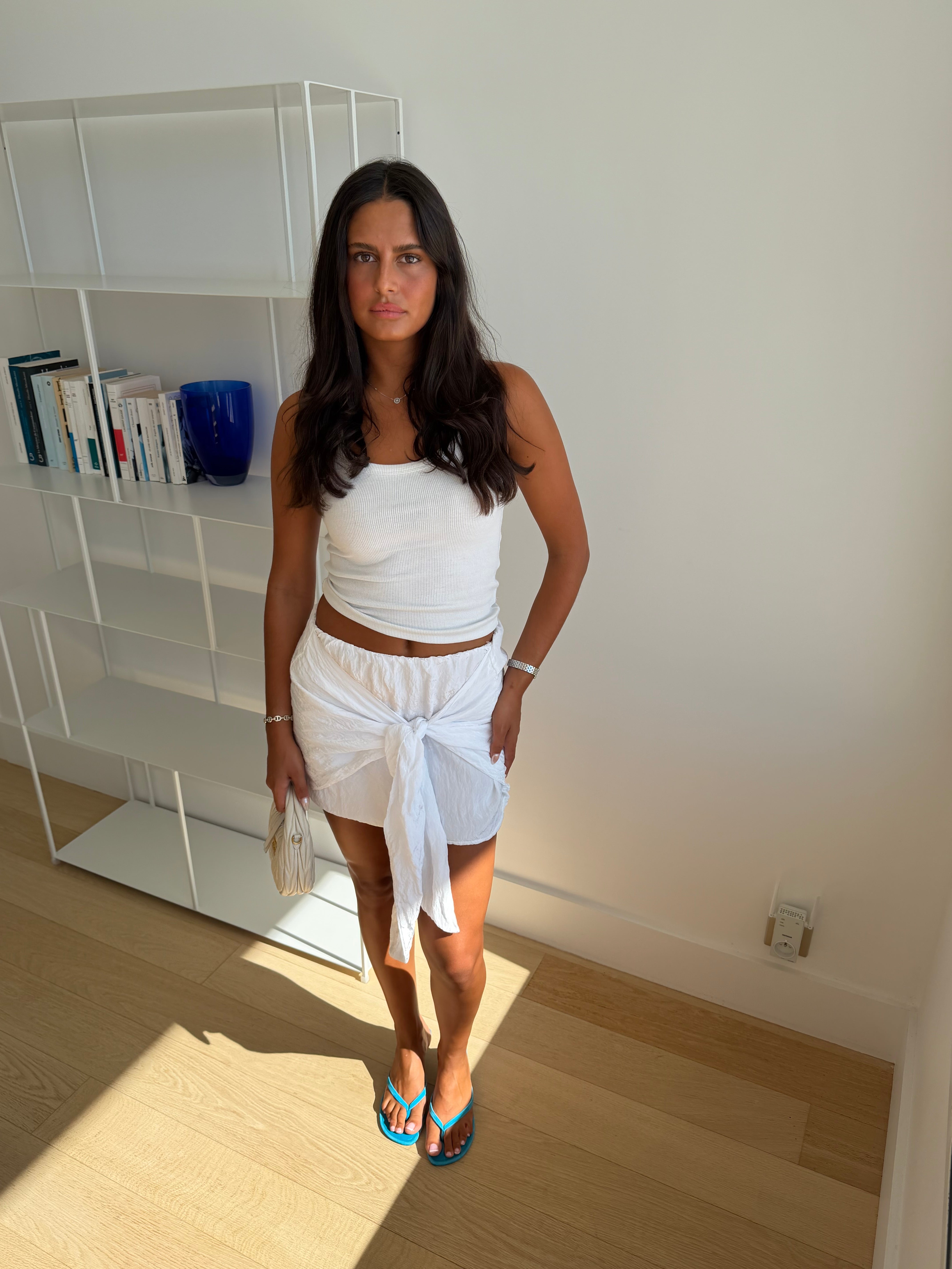 Hvit Melina skjørt