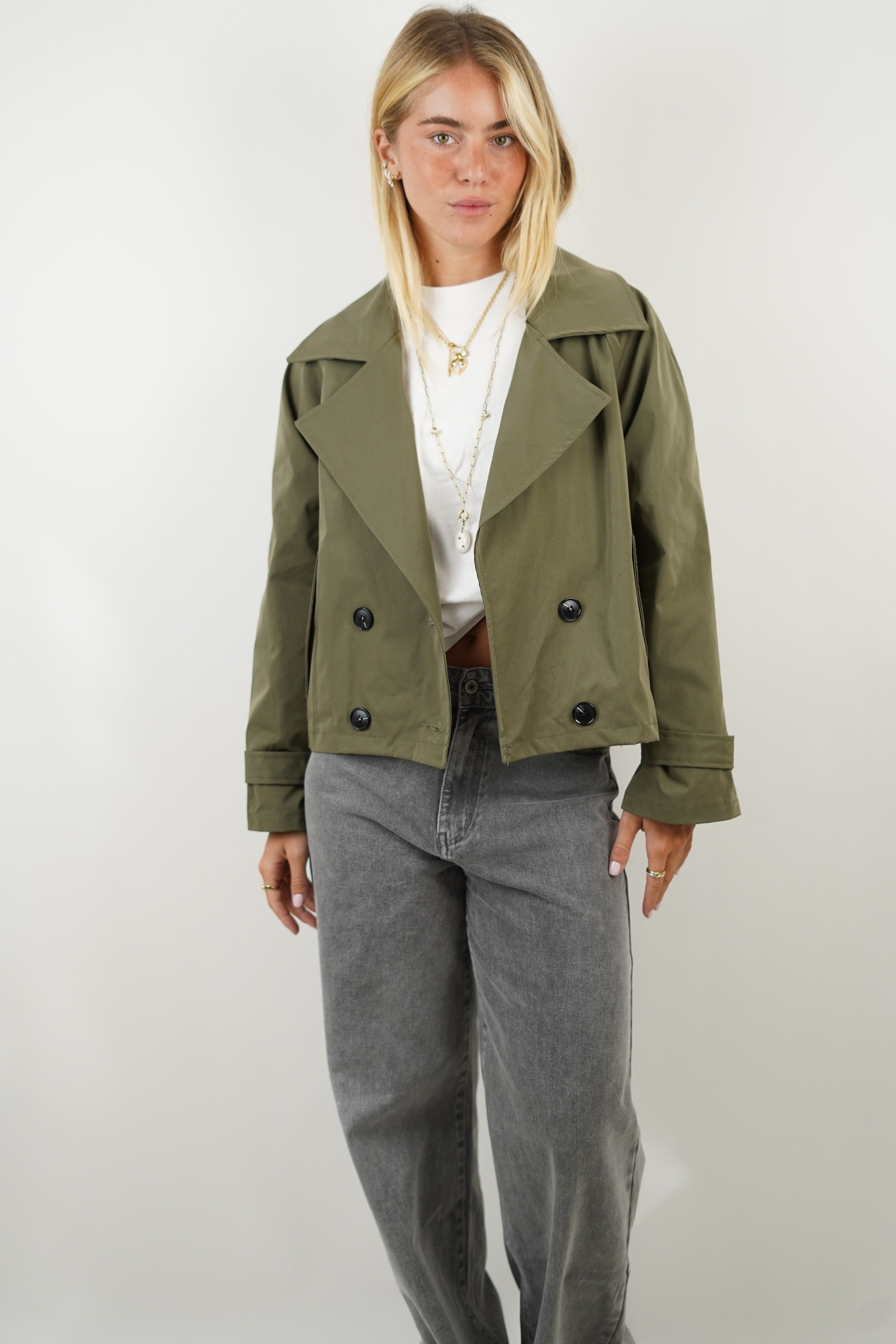 Agathe Khaki-Trenchcoat