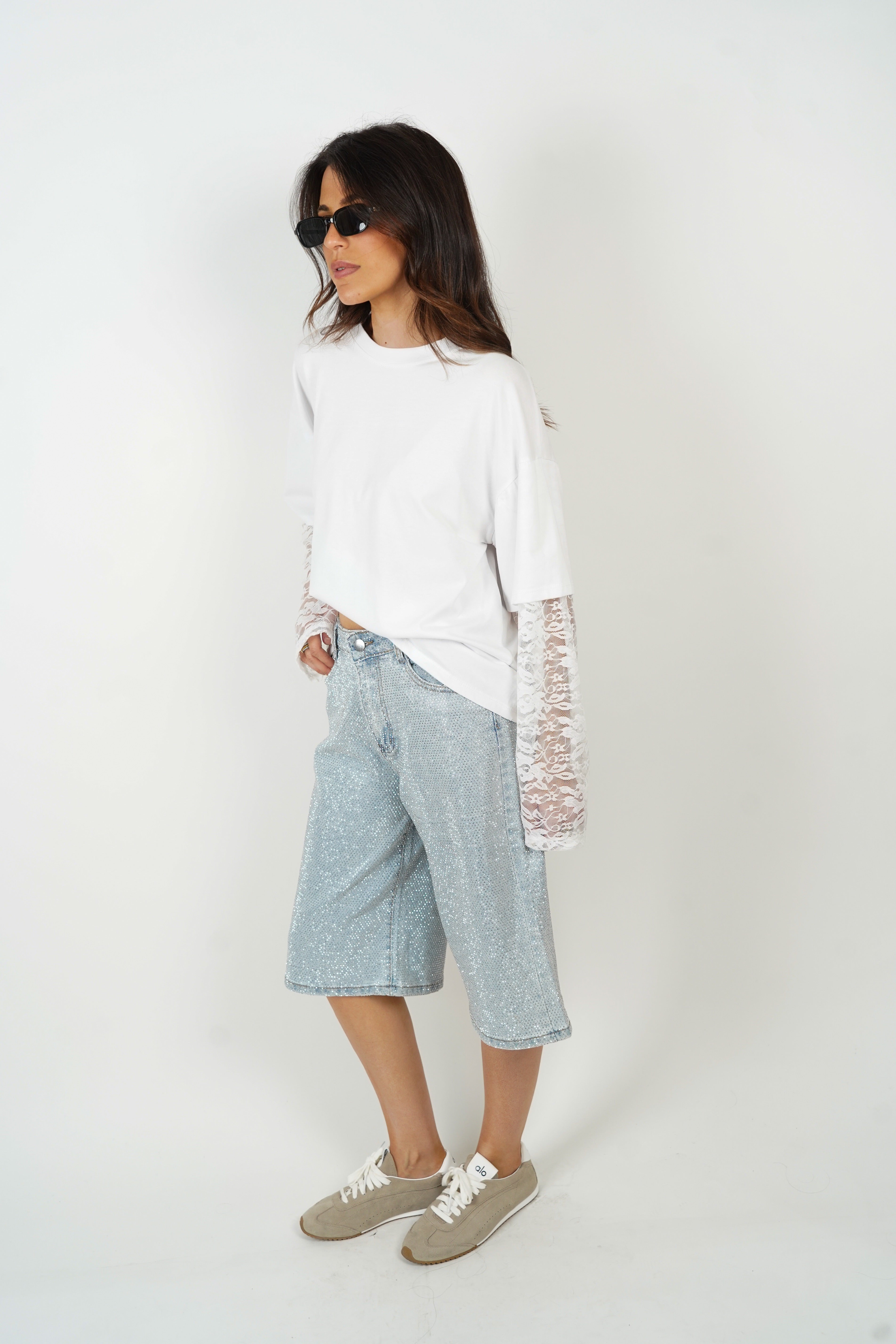 قميص تي شيرت لينا أبيض