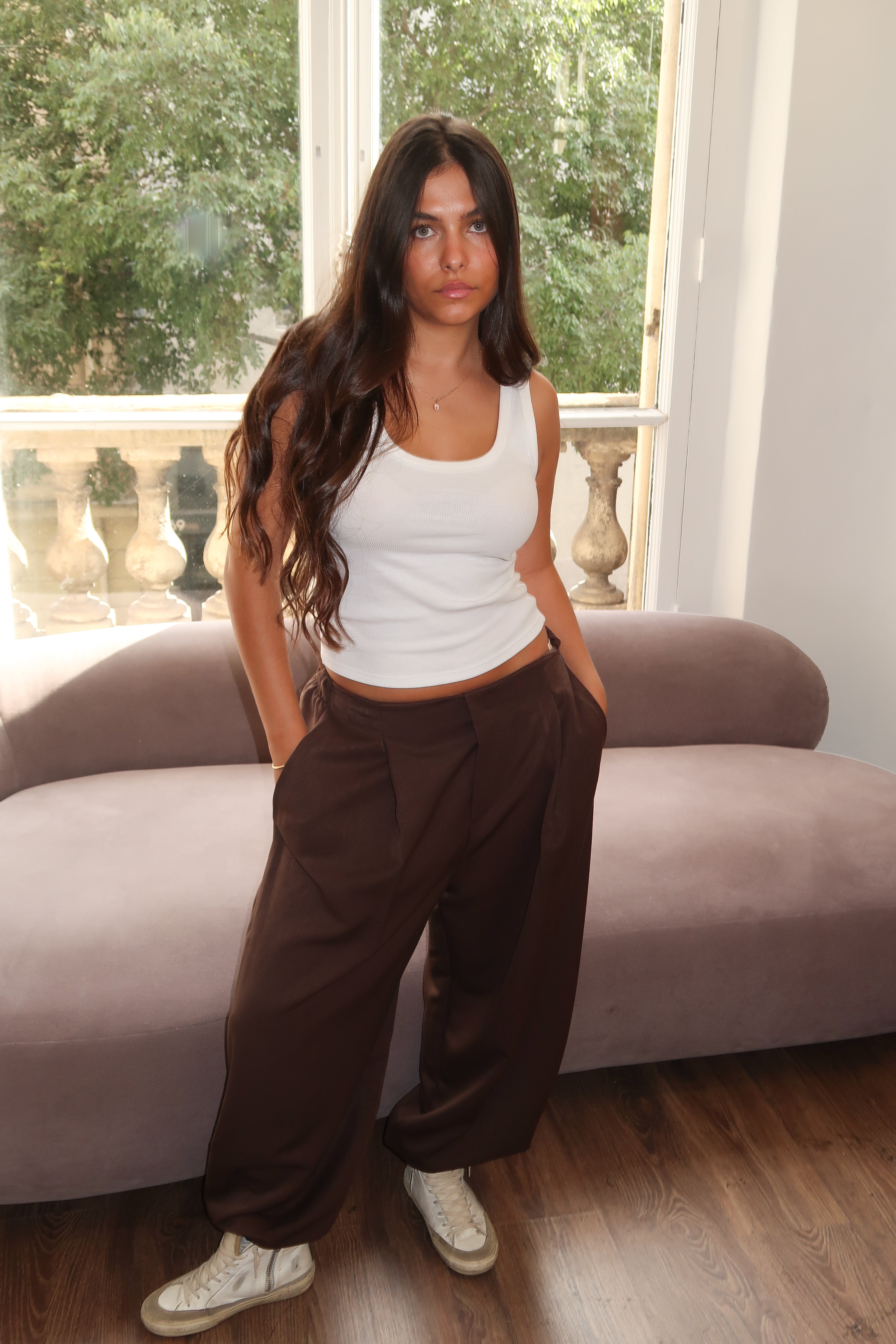 Pantalon Giulia marron