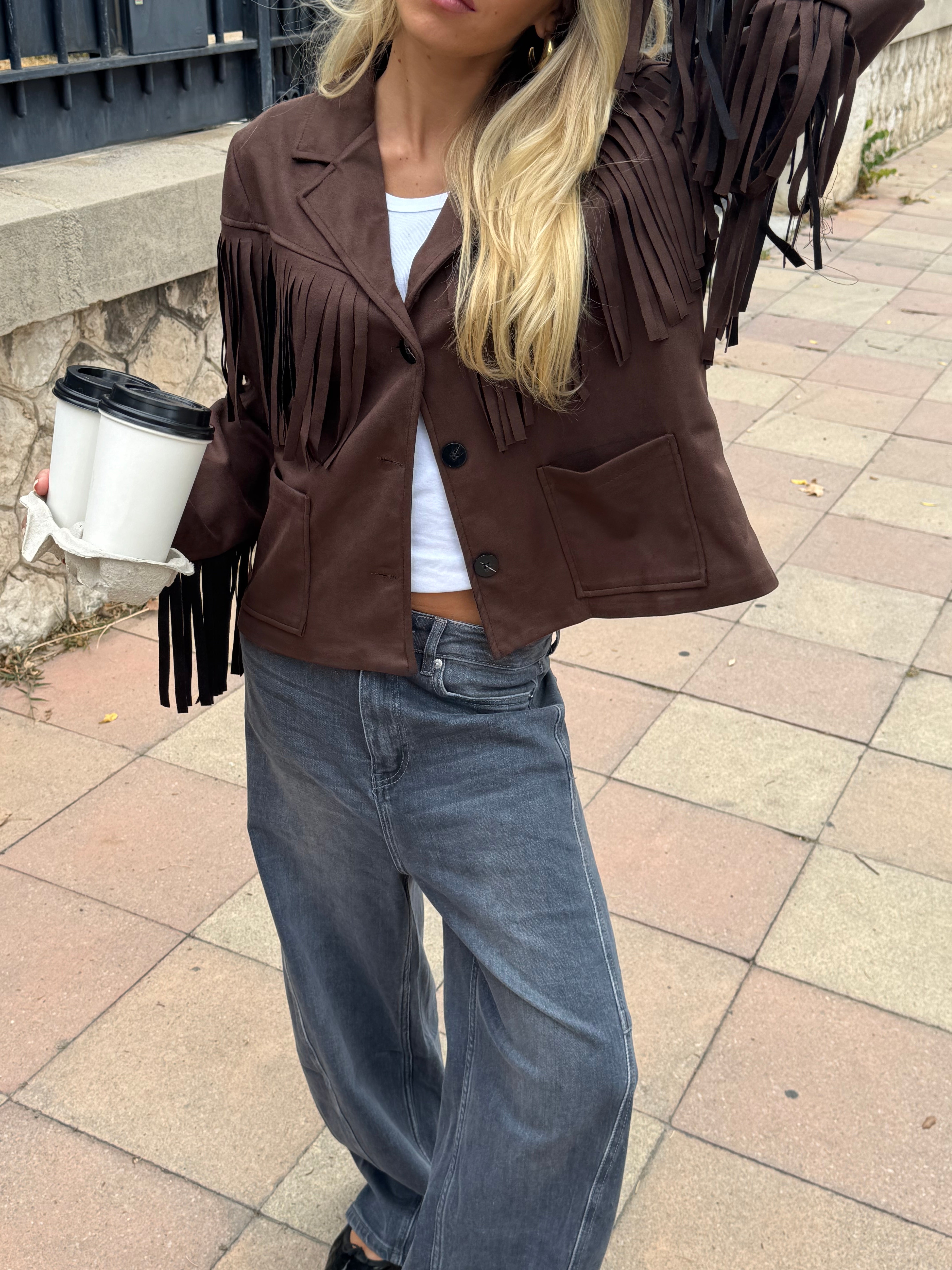 Veste Laëticia marron