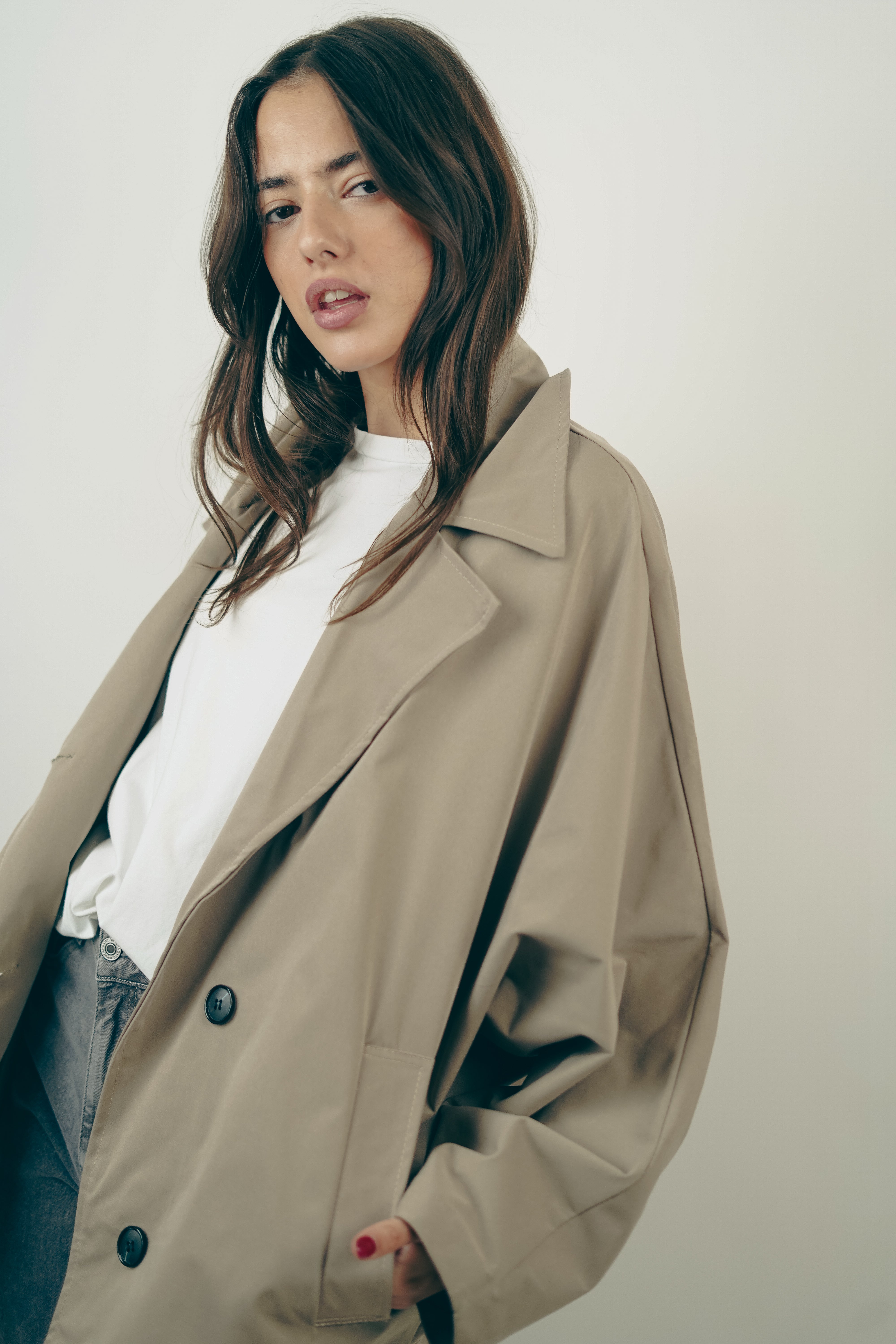 Ella Trenchcoat Taupe