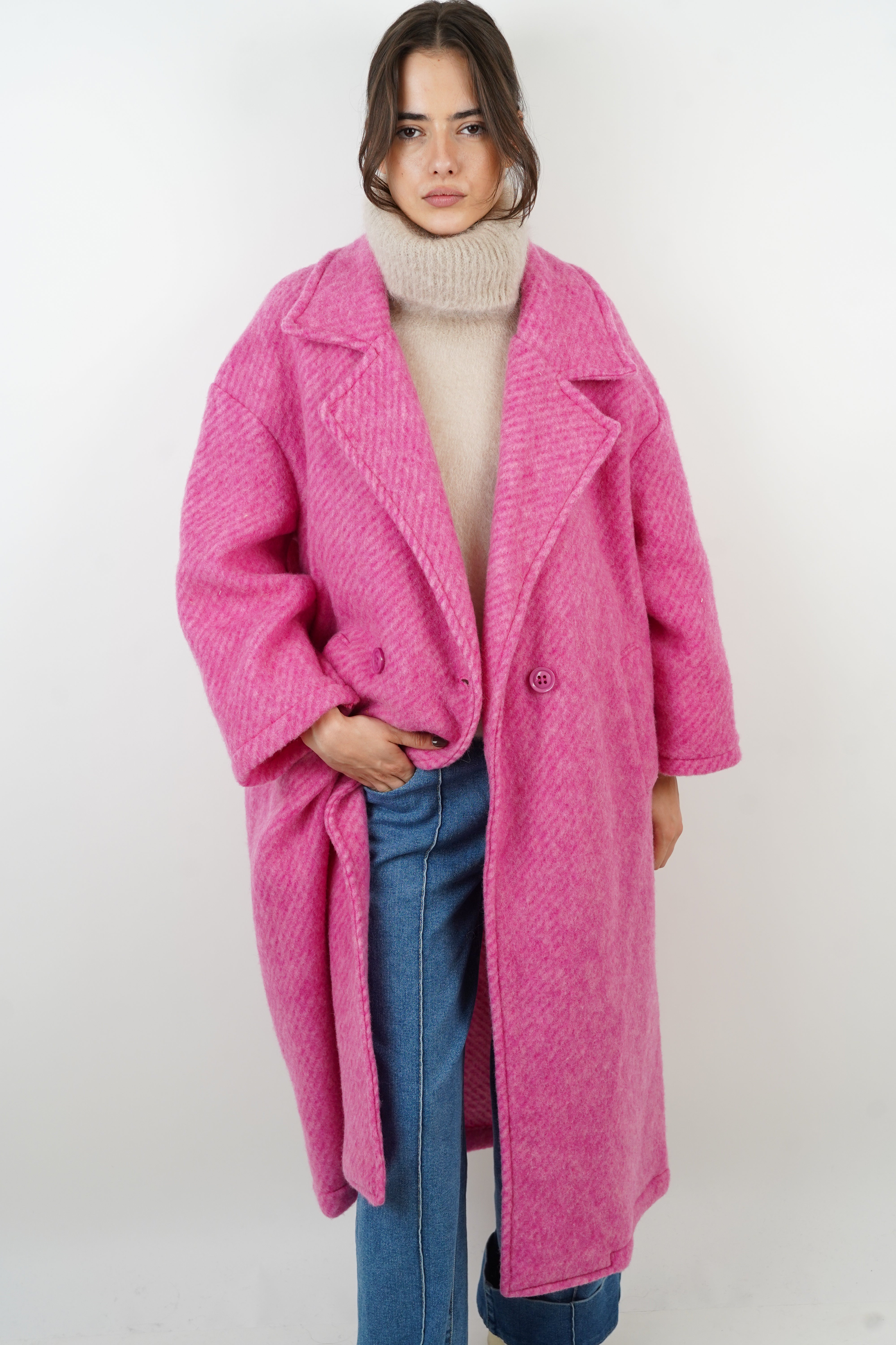 Gabriela pink coat