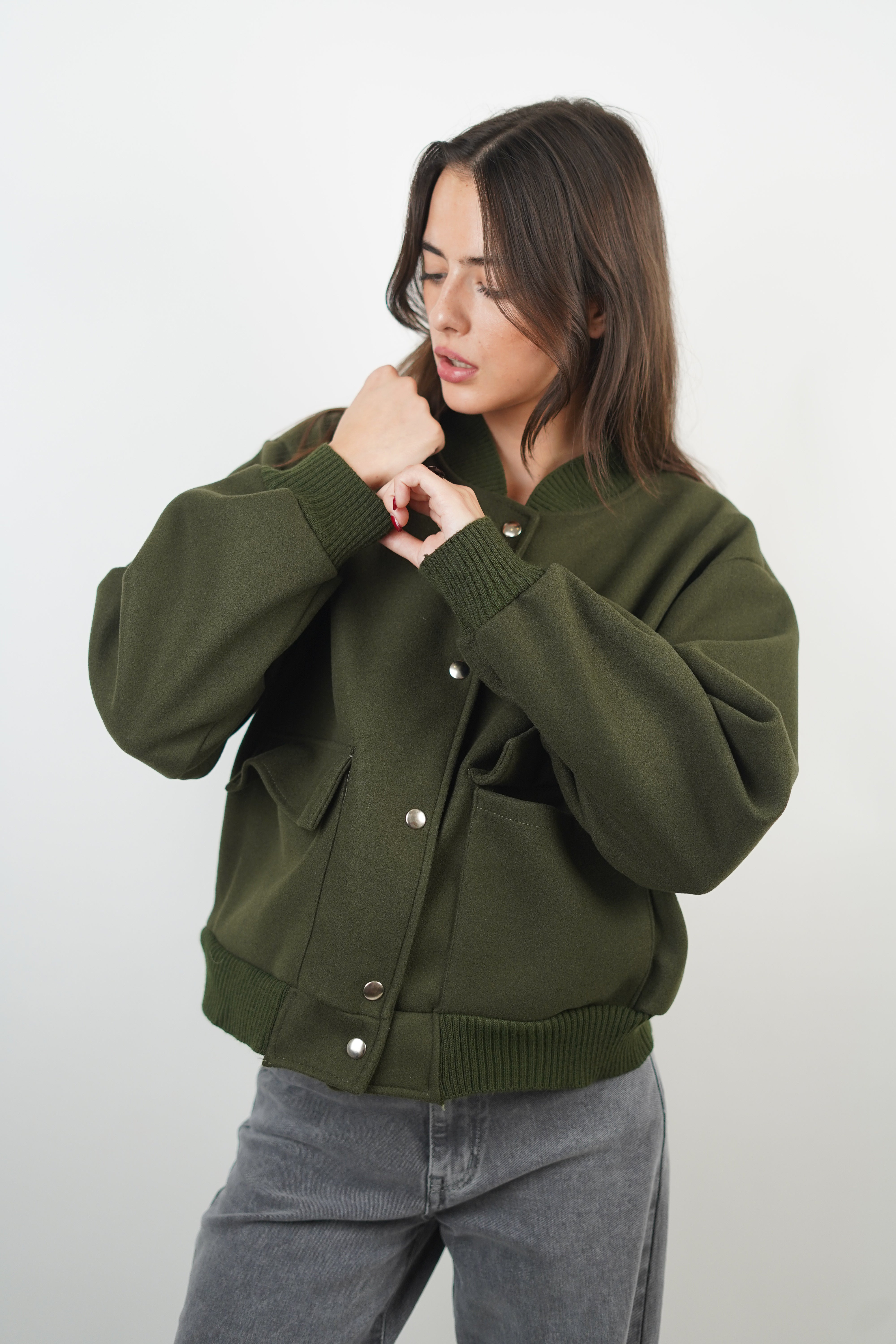 Céline Khaki-Bomberjacke