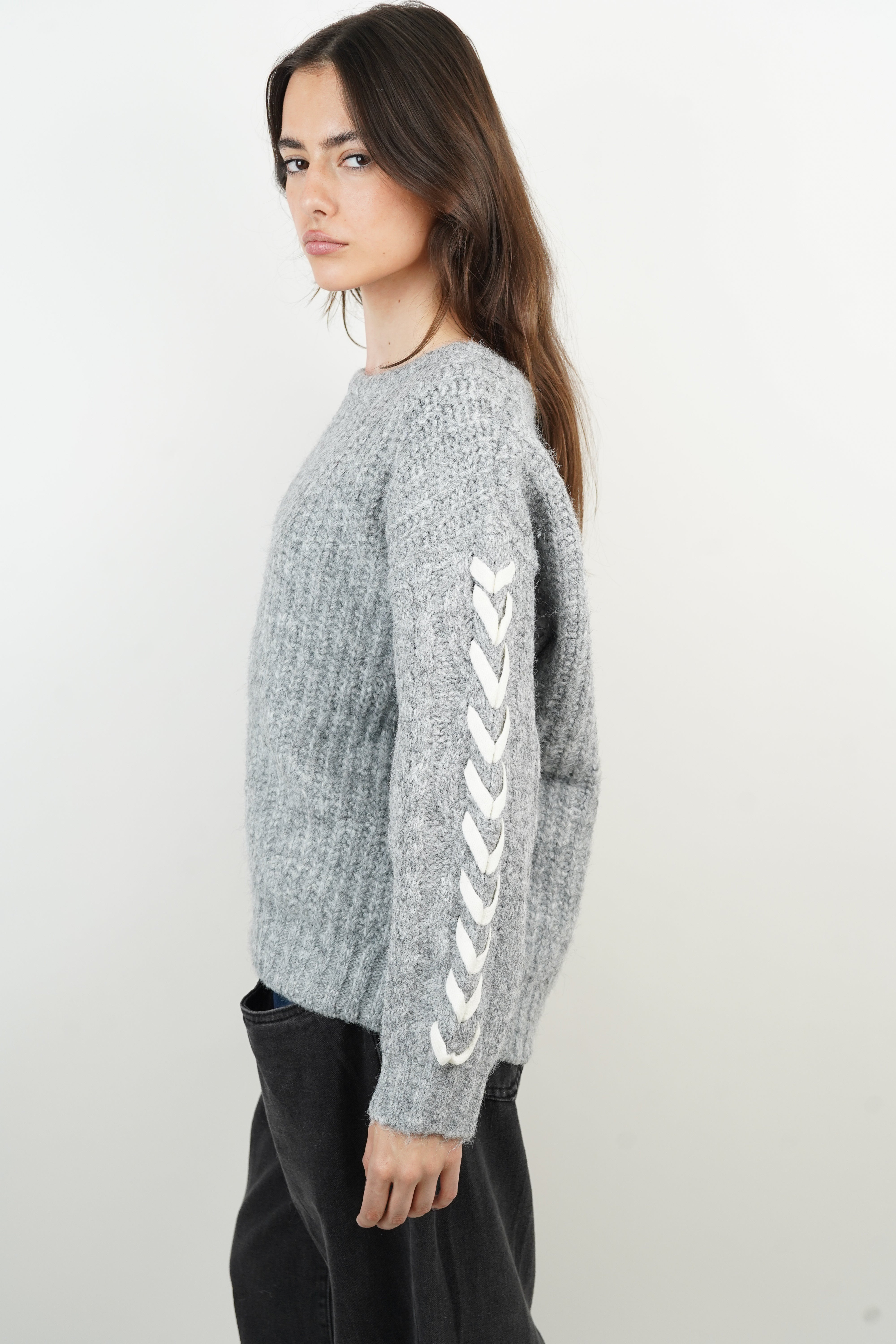 Pull Emma en laine gris