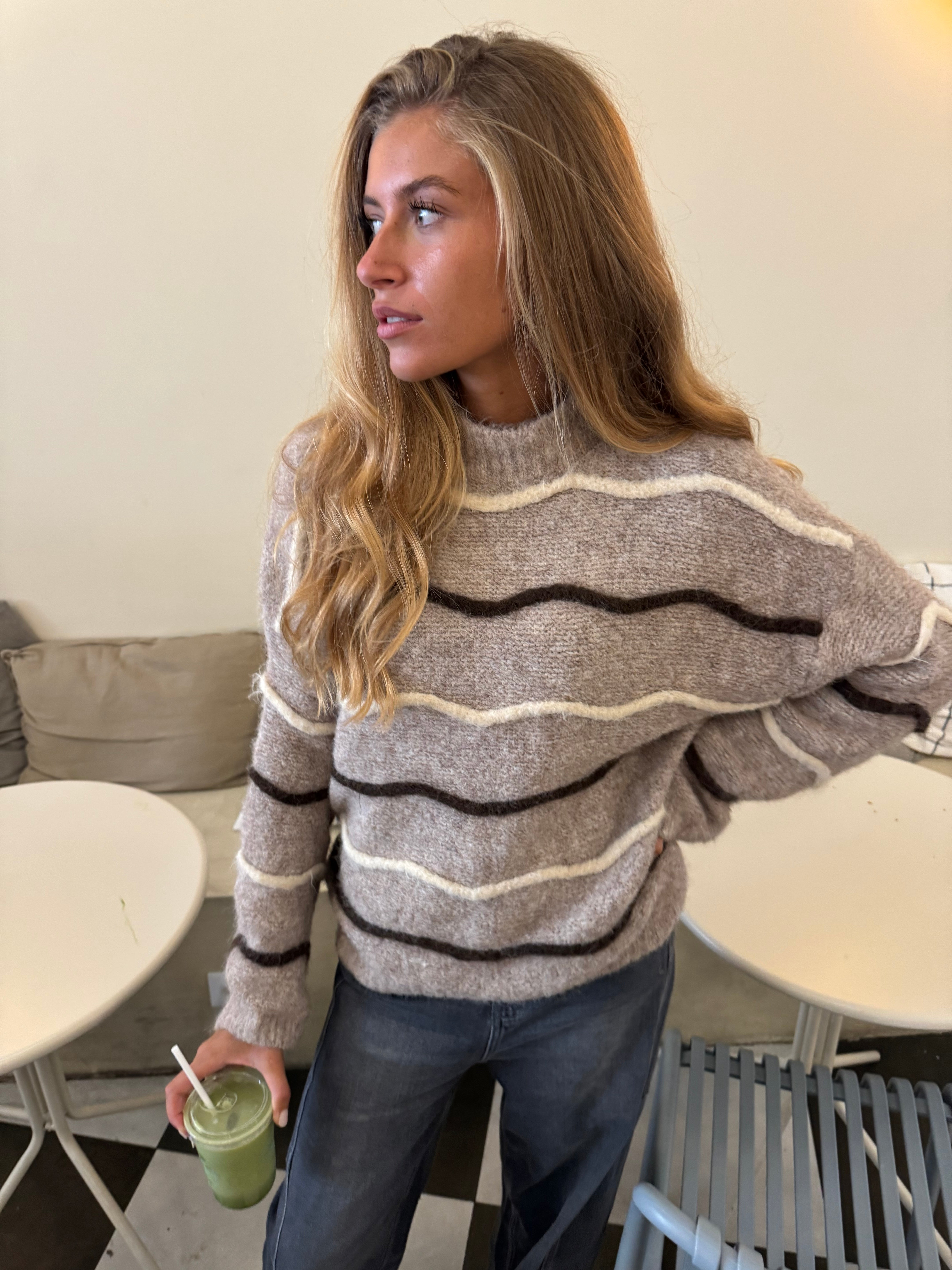 Taupefarbener Pullover Alizée