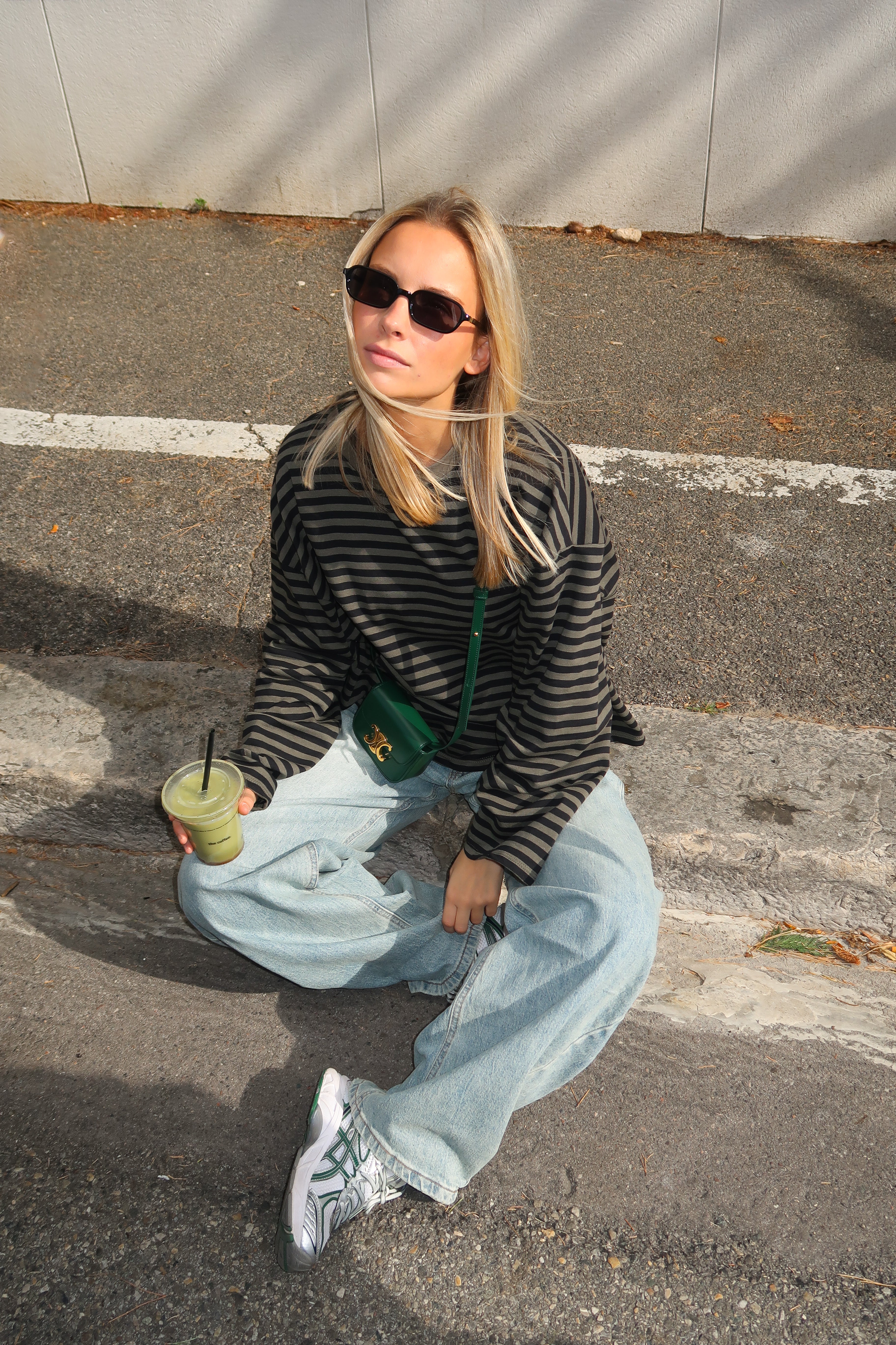 Tee-shirt Océane kaki et noir