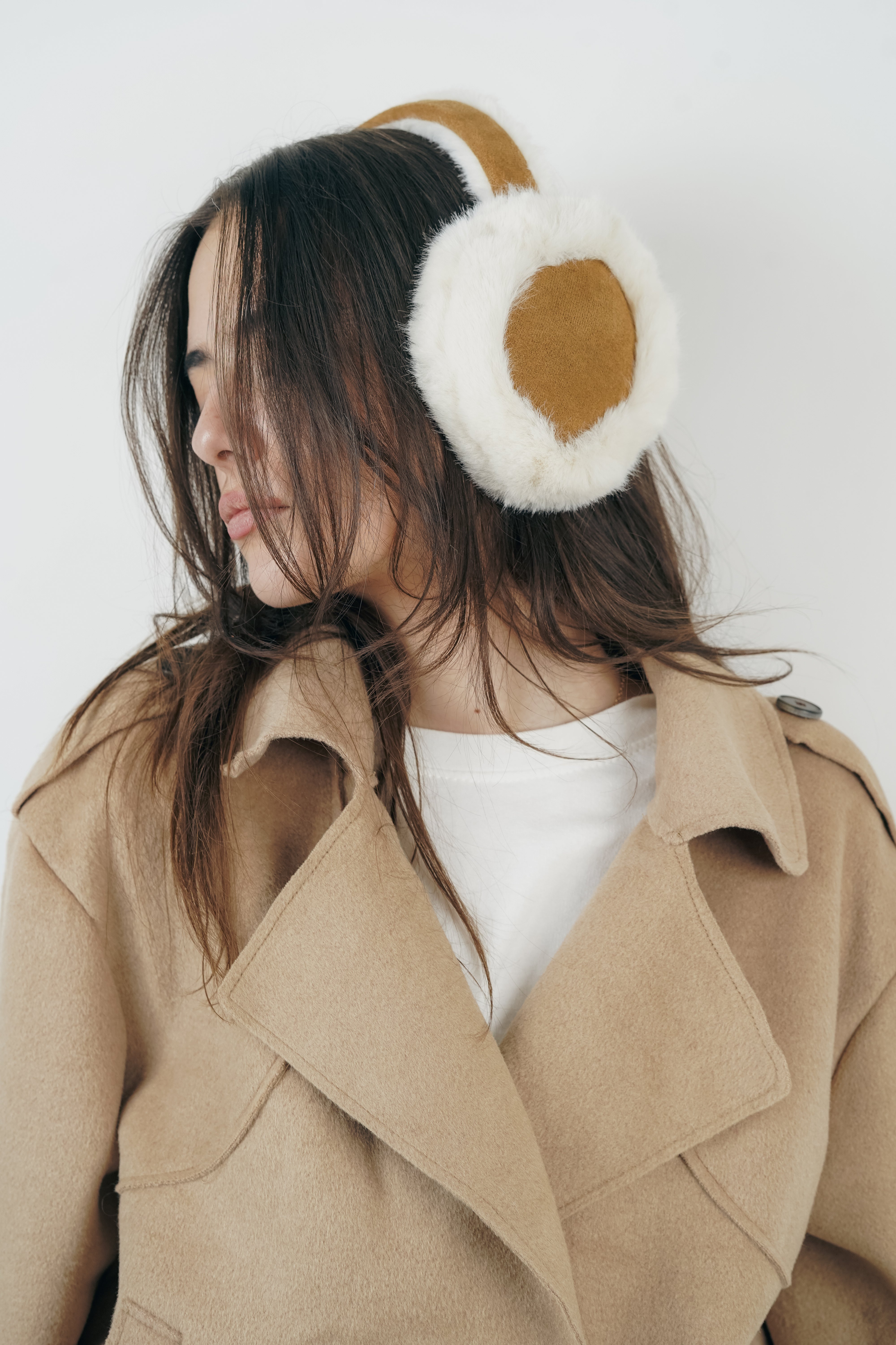 Léna camel earmuffs