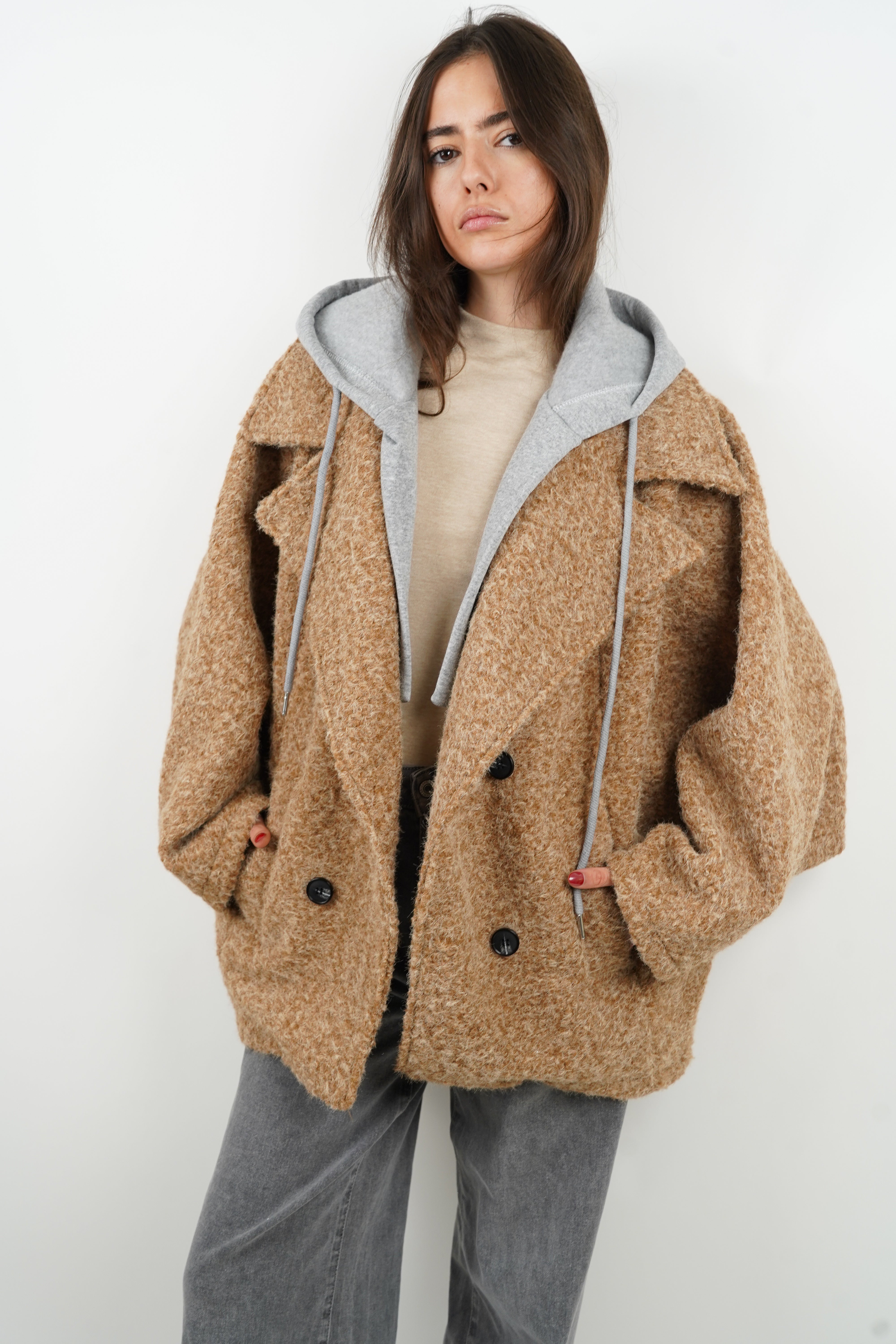 Eleonore camel coat