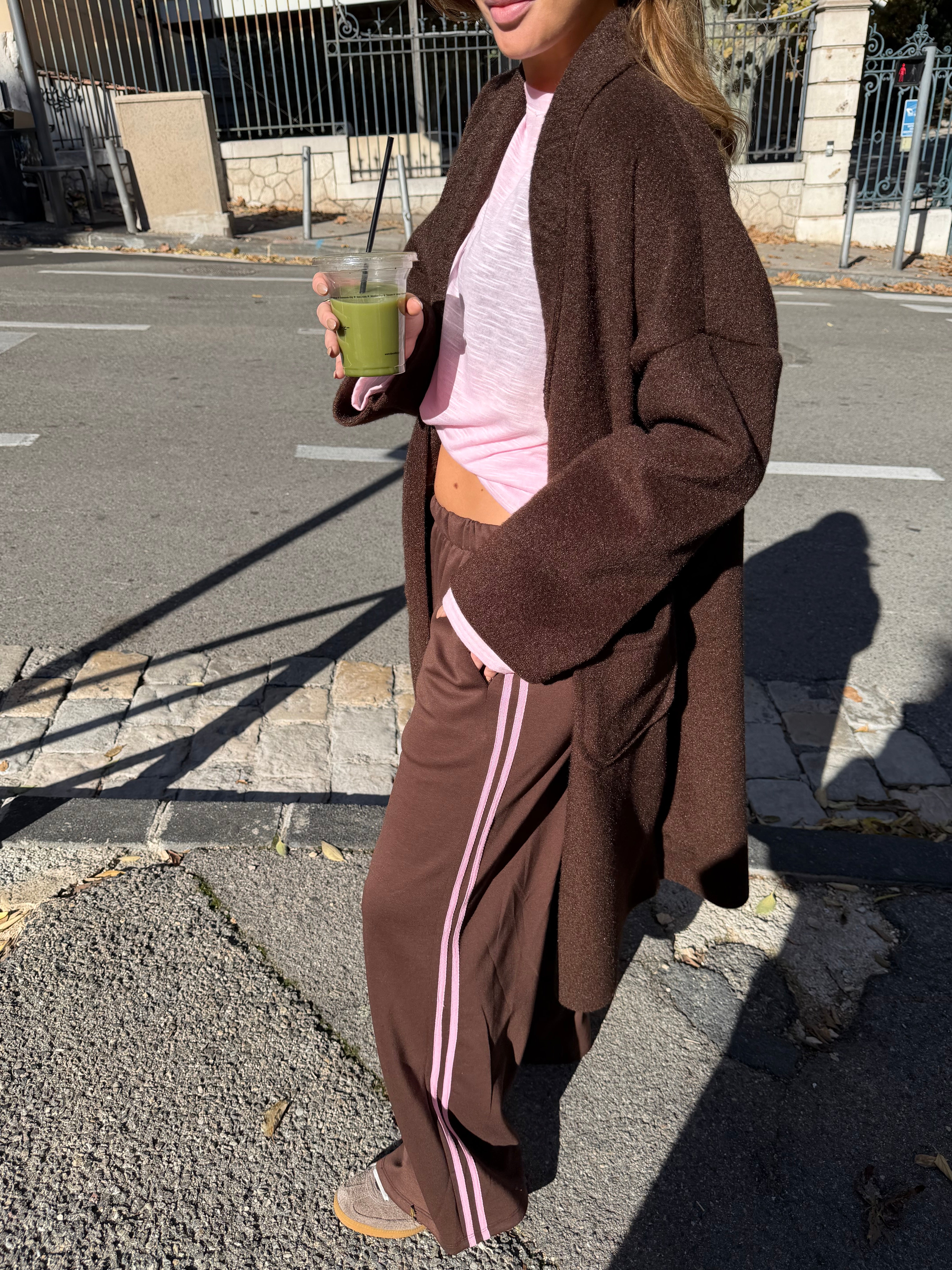 Jogging Ivy marron et rose