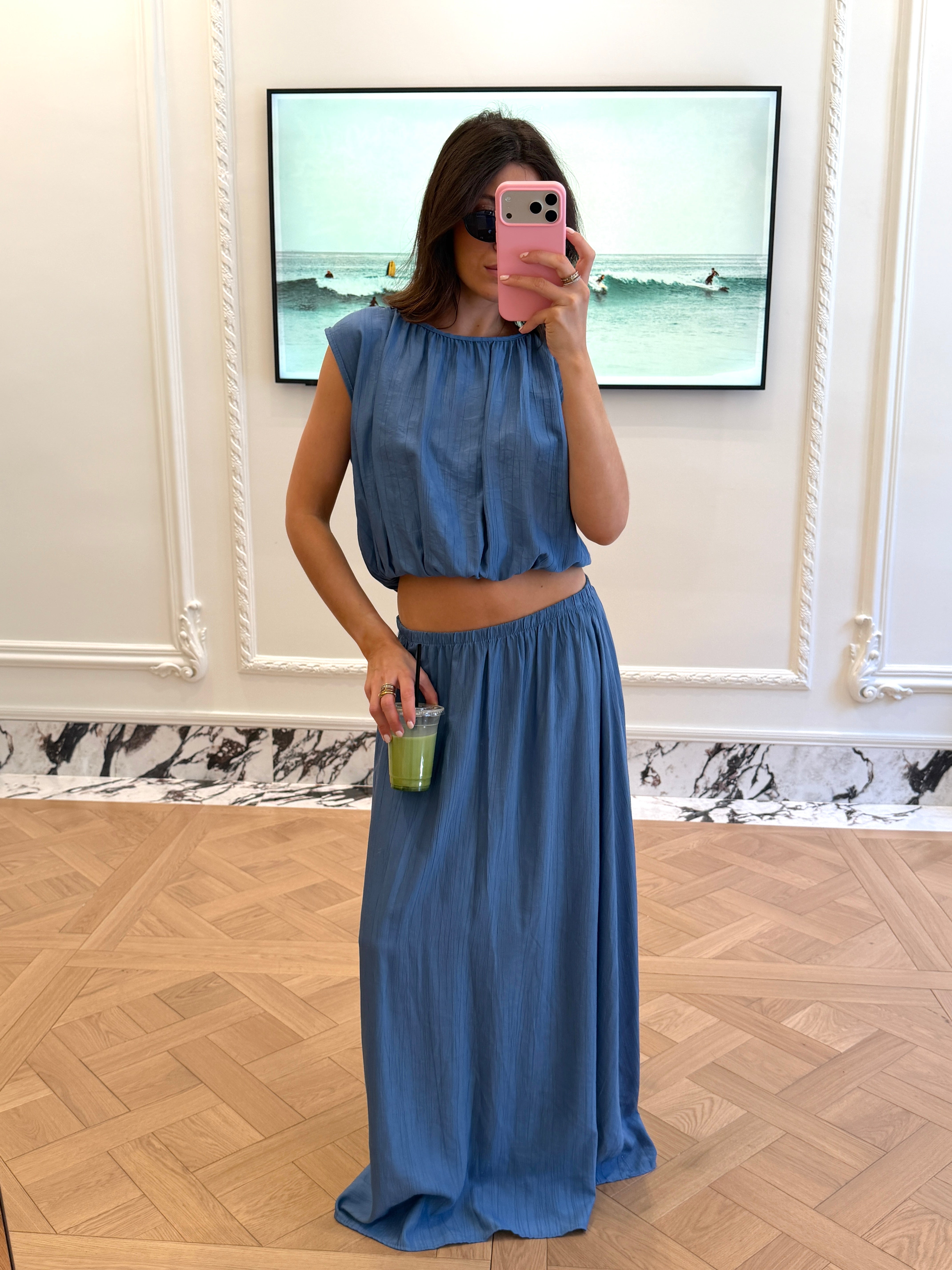 Ensemble Daniella bleu