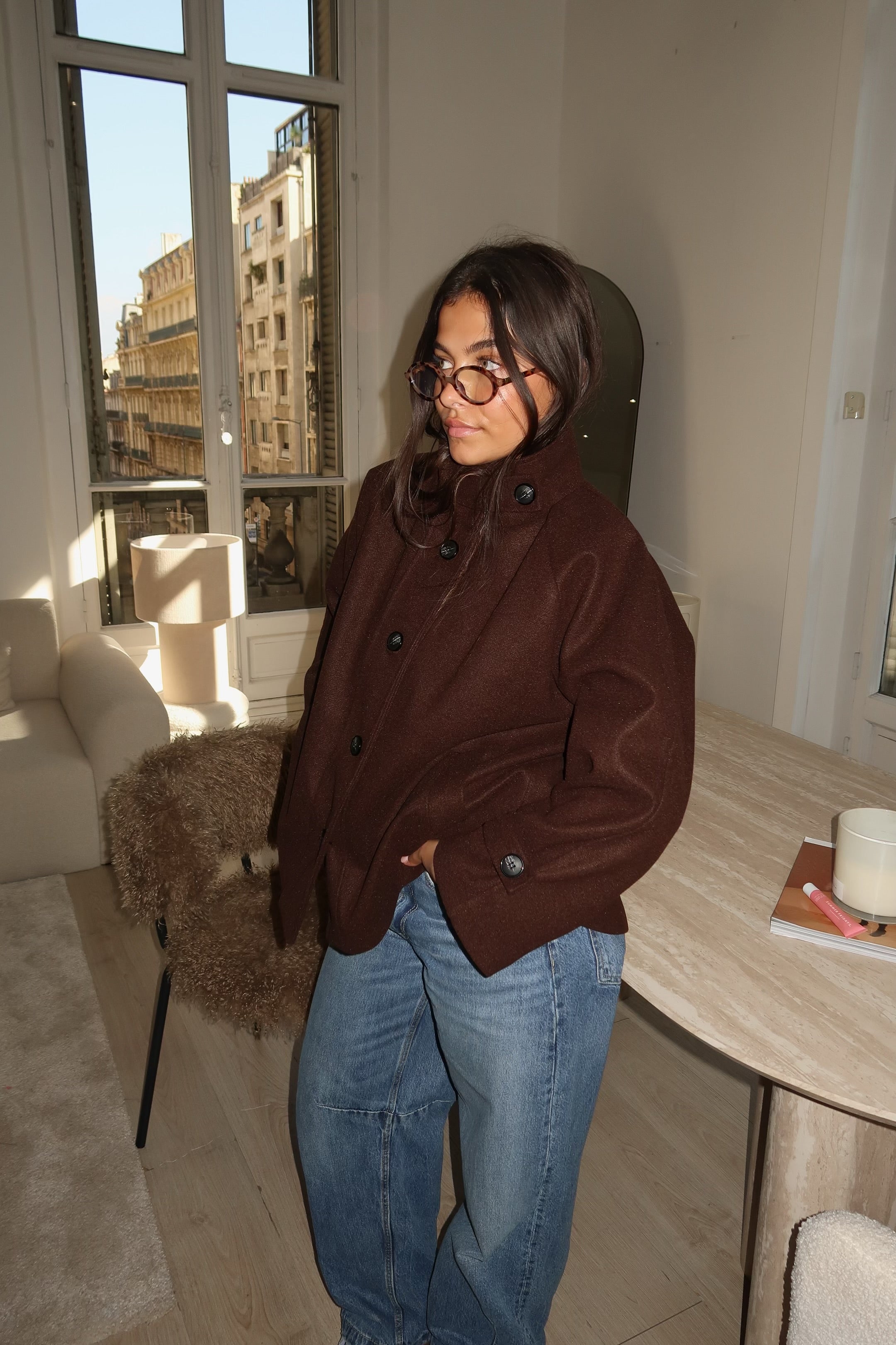 Manteau Calix marron