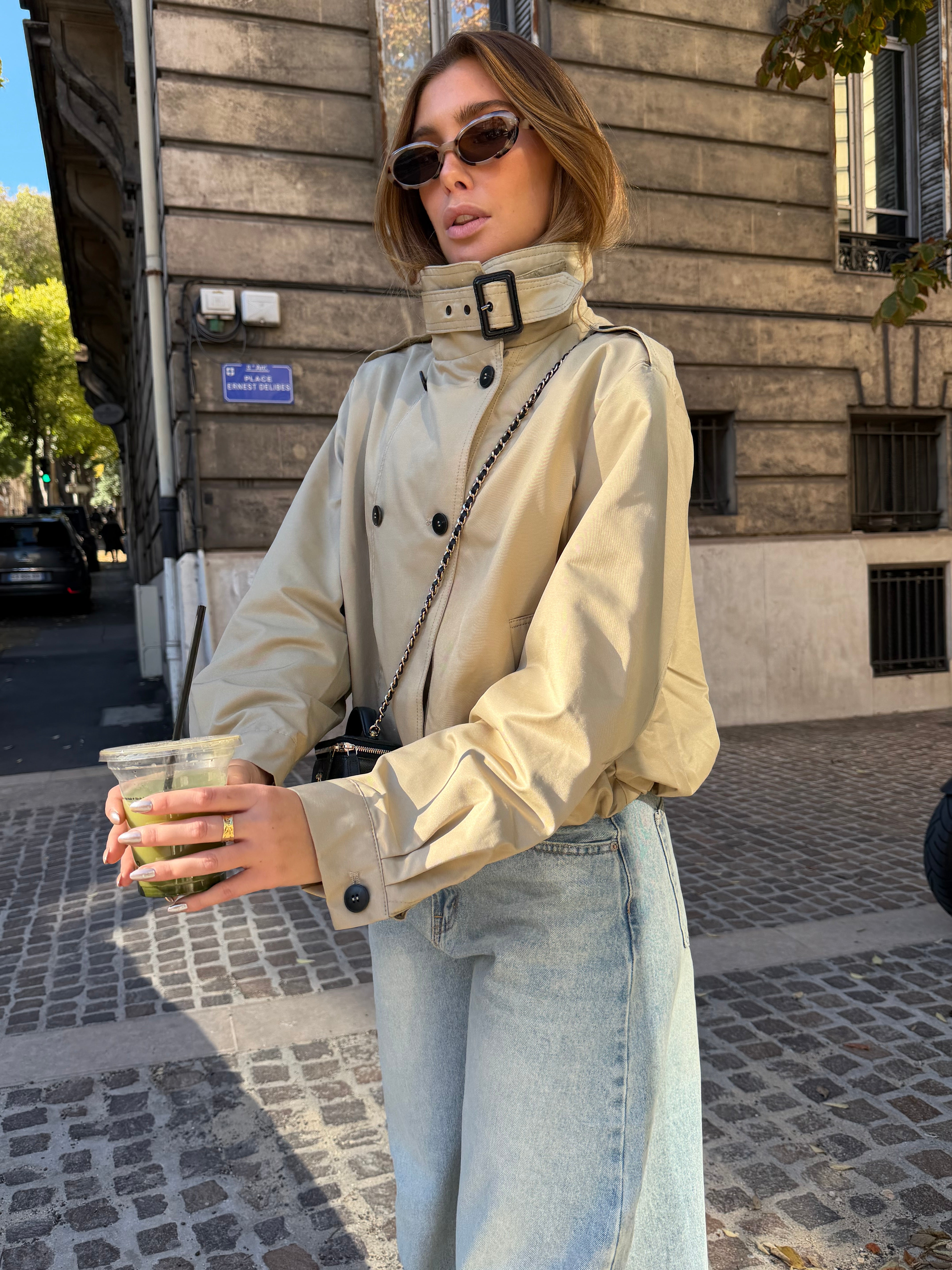 beigefarbener Colette-Trenchcoat