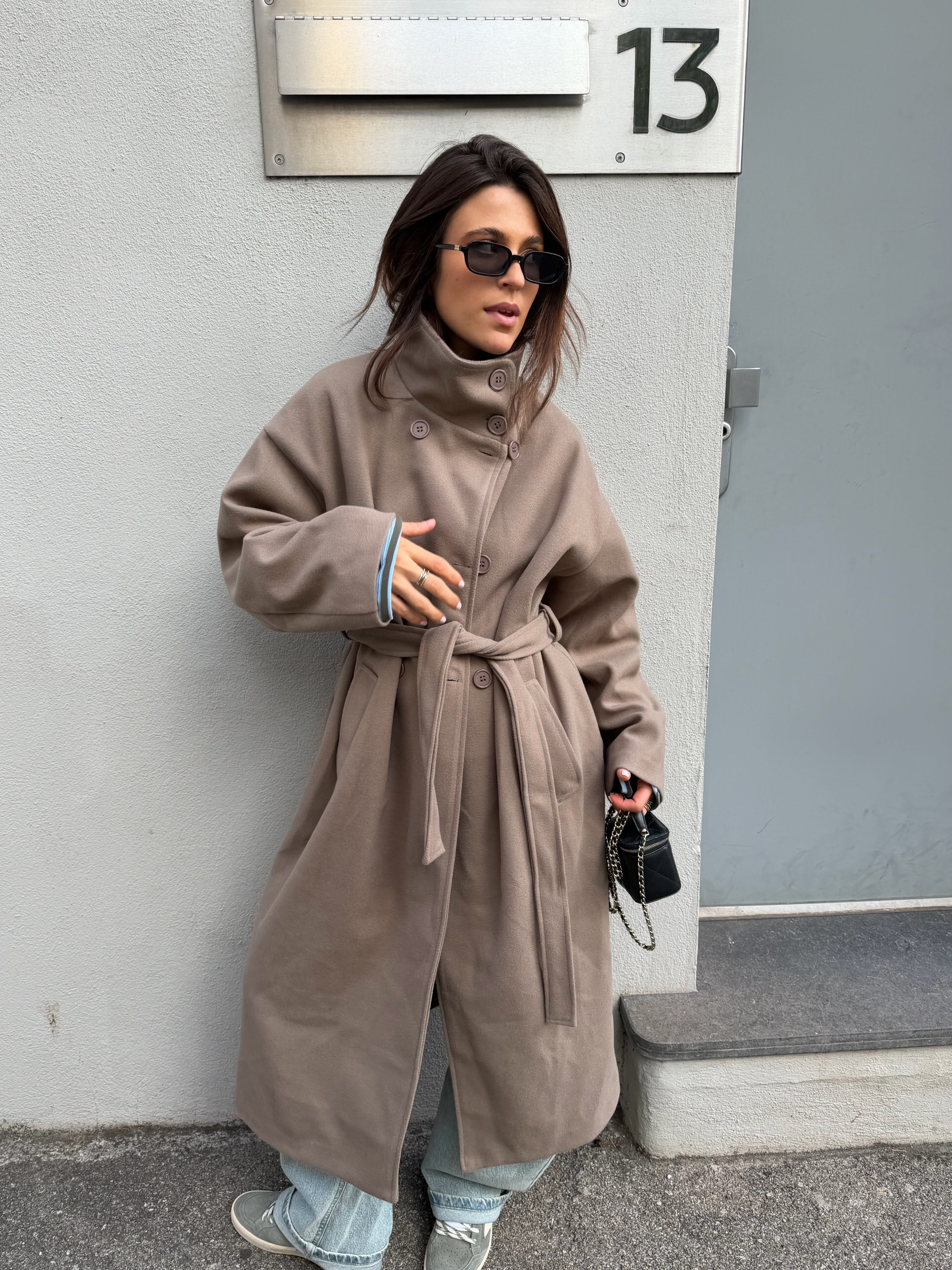 Manteau Joyce taupe