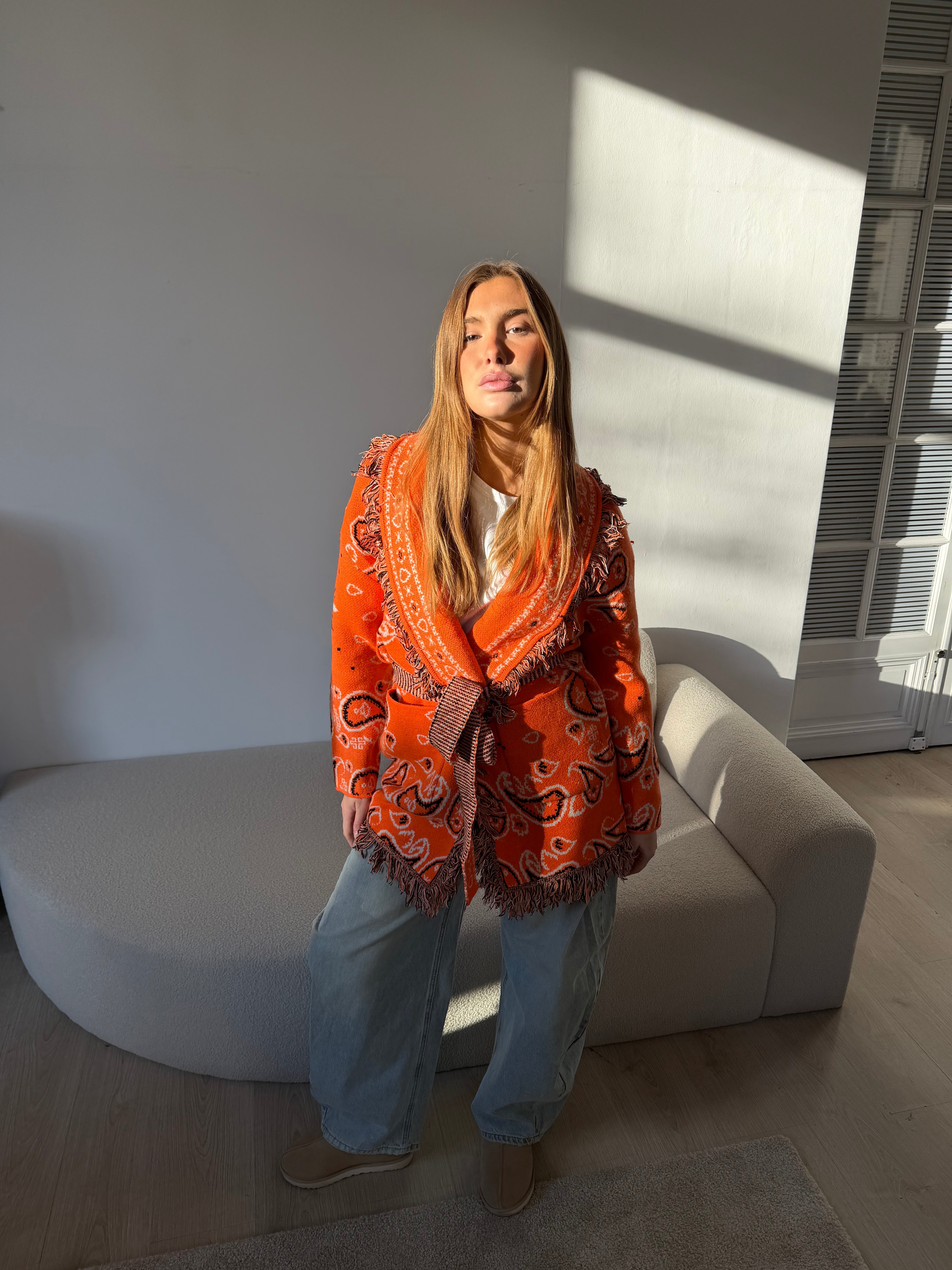 Gilet Suzanne orange