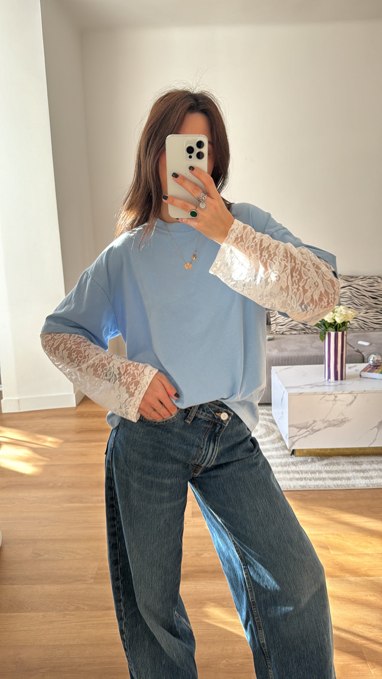 Chemisier Bleu Marine Blouse Col V Bleu Marine Bleu