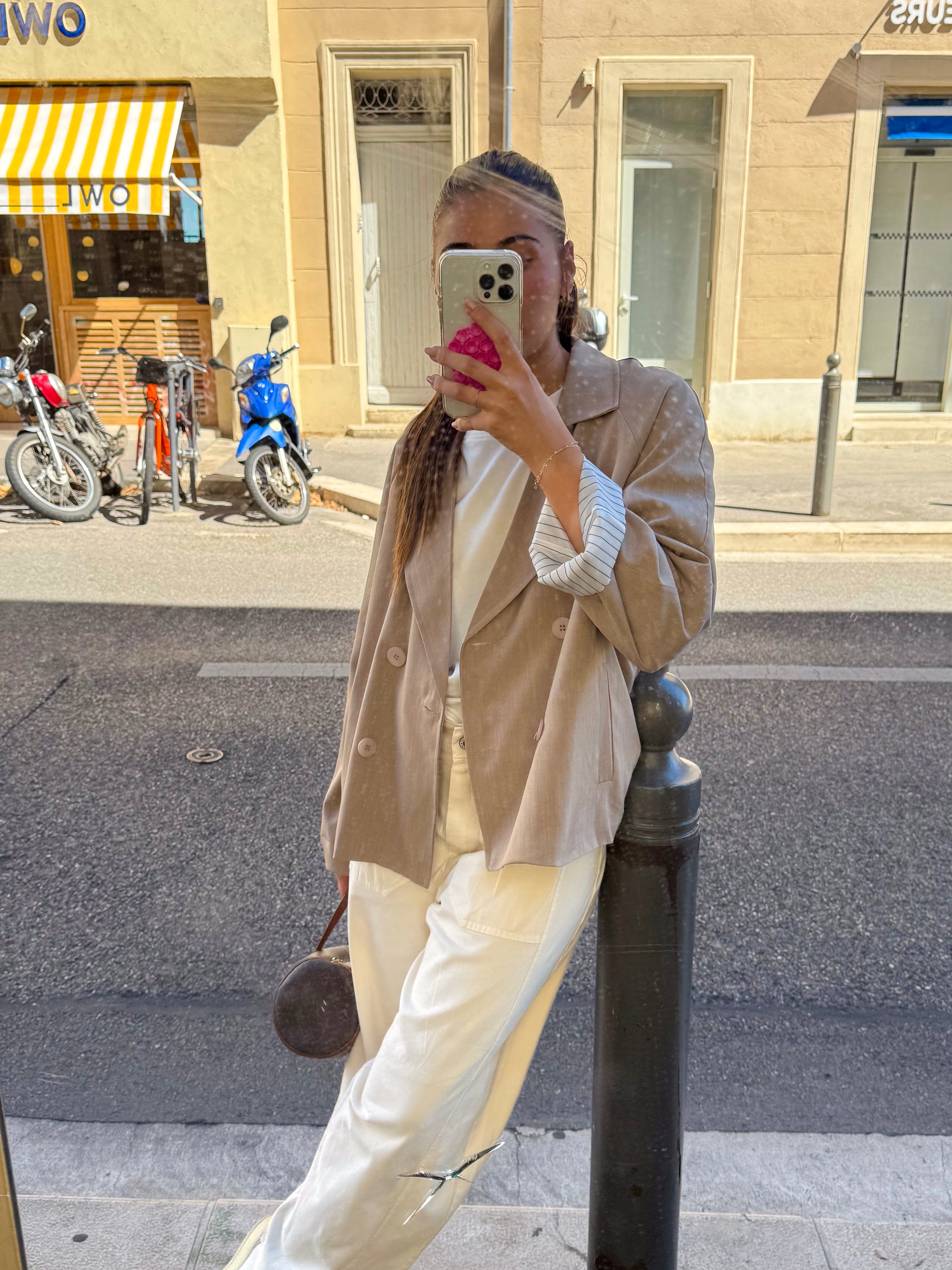 Nolan taupefarbener Blazer