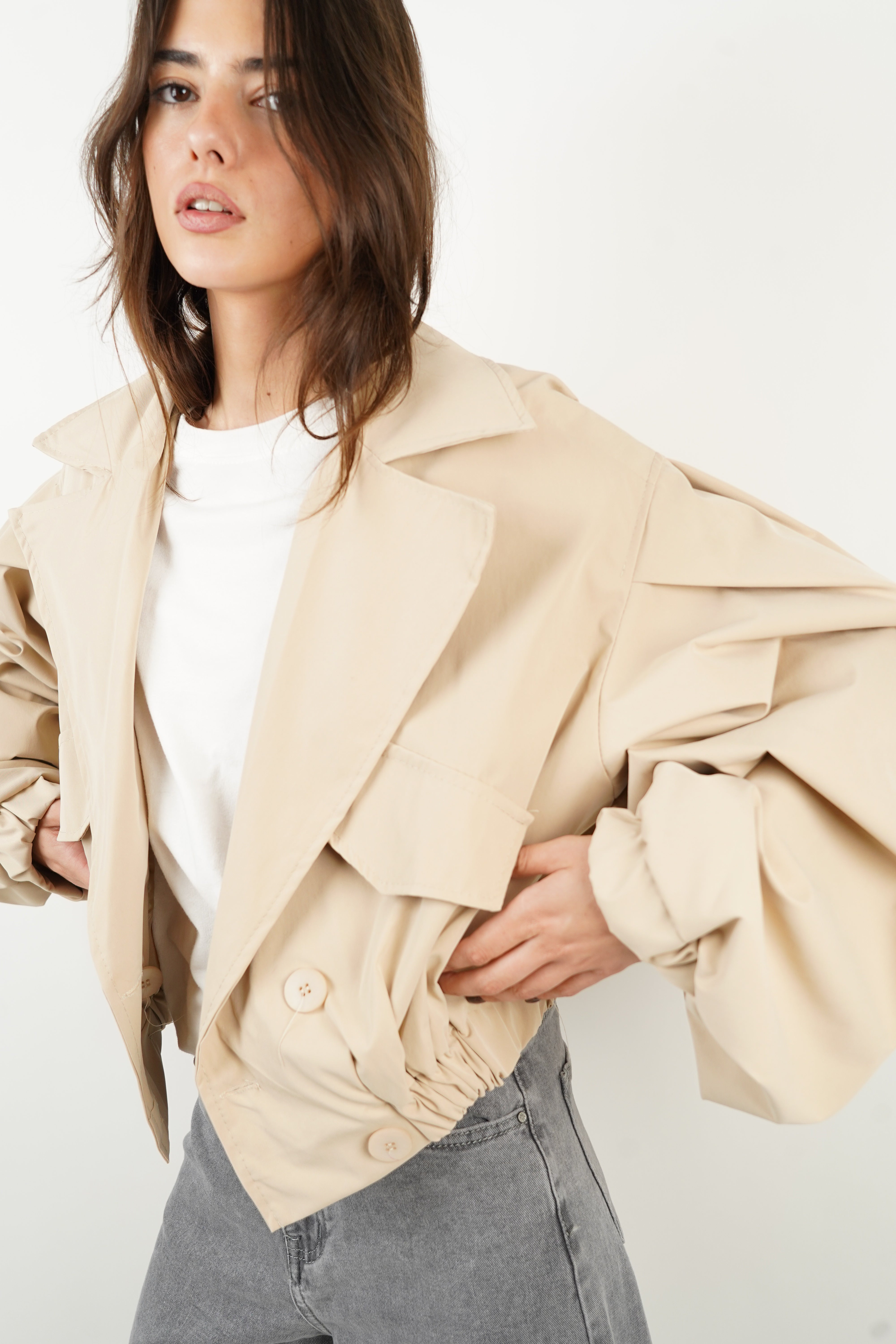 Beige Yaelle Trench Coat