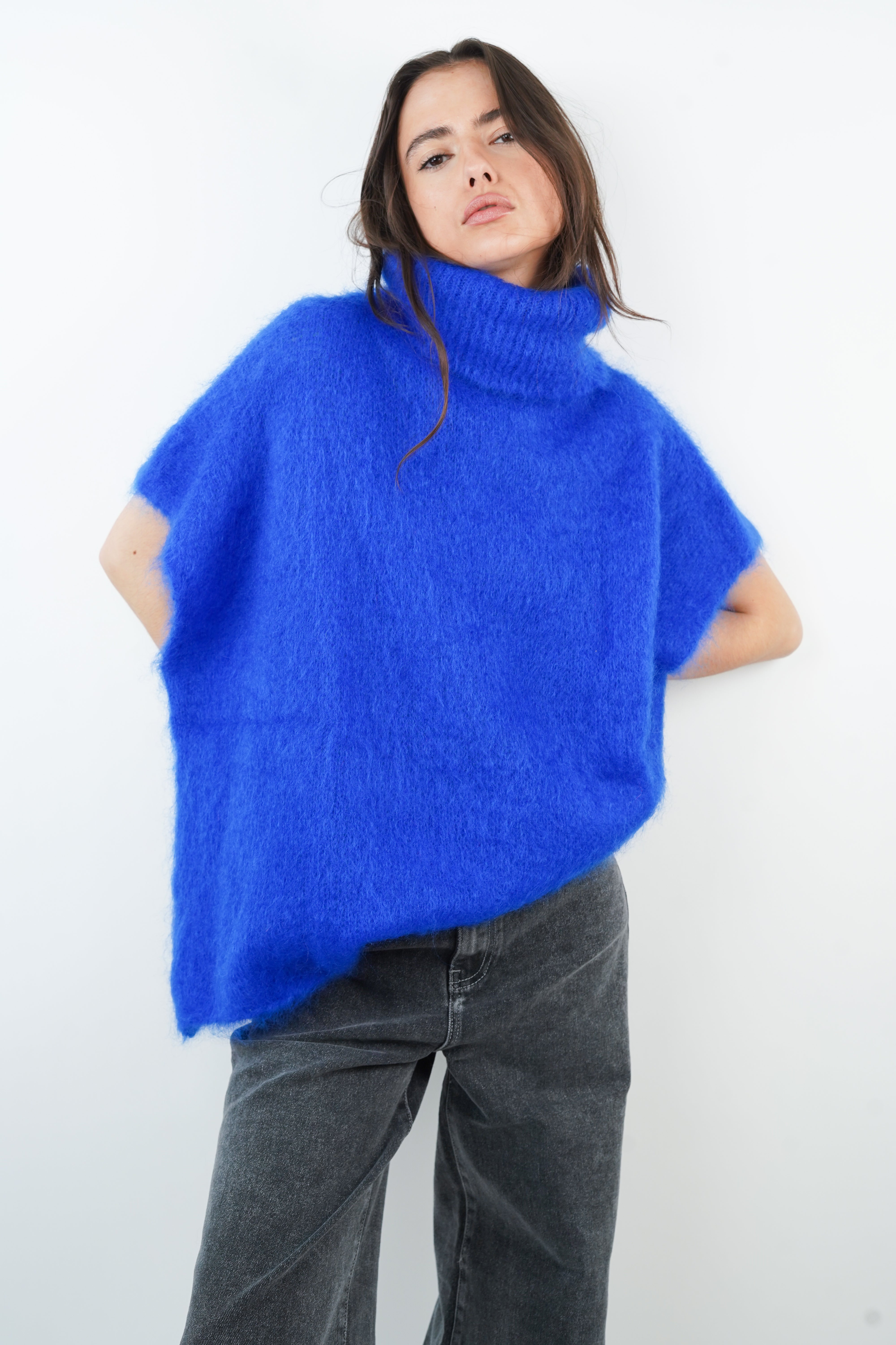 Pietra blue mohair sweater