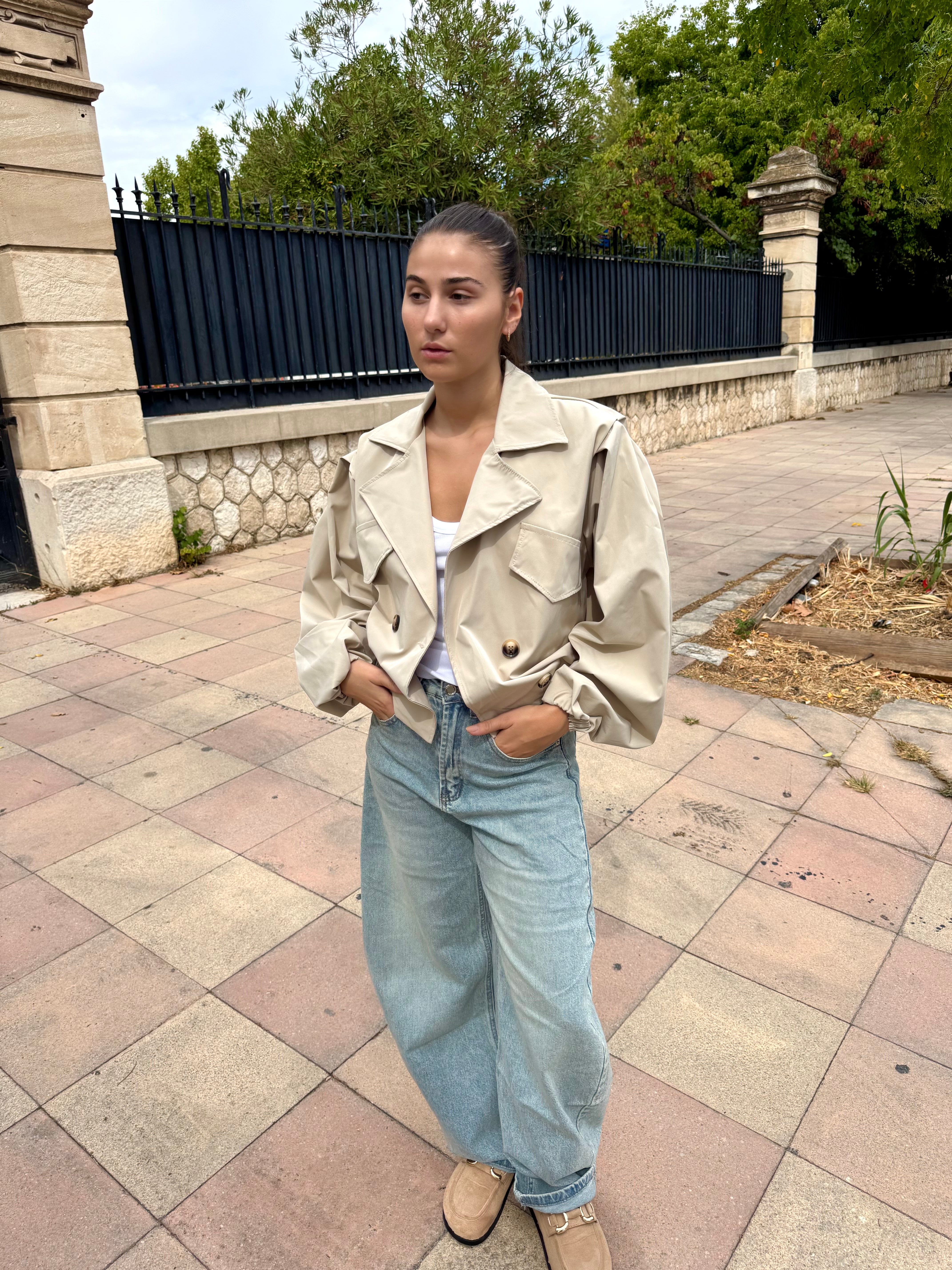 Beige Tessa Trench Coat